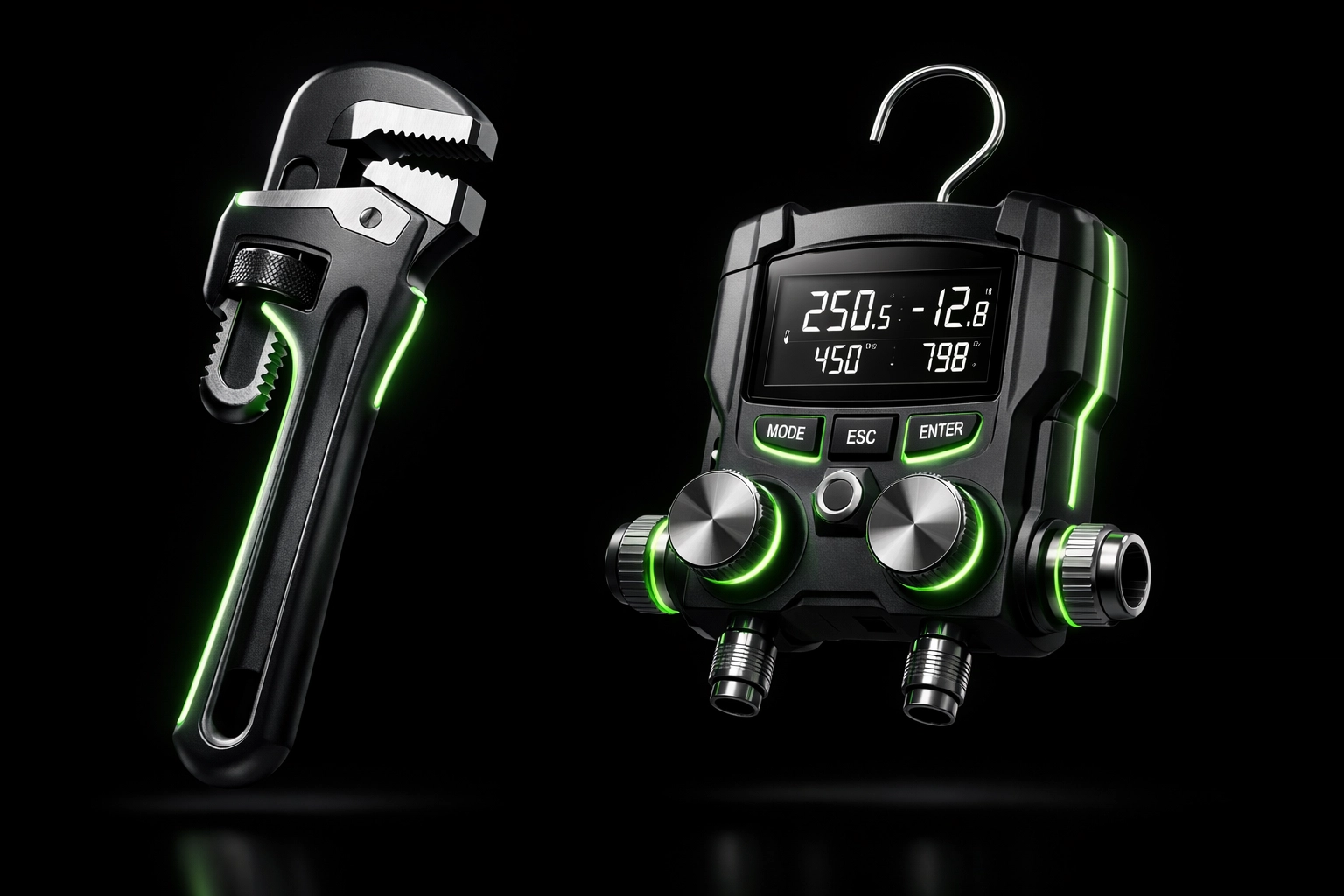 Professional plumbing and HVAC tools representing Missouri home service contractor listings.