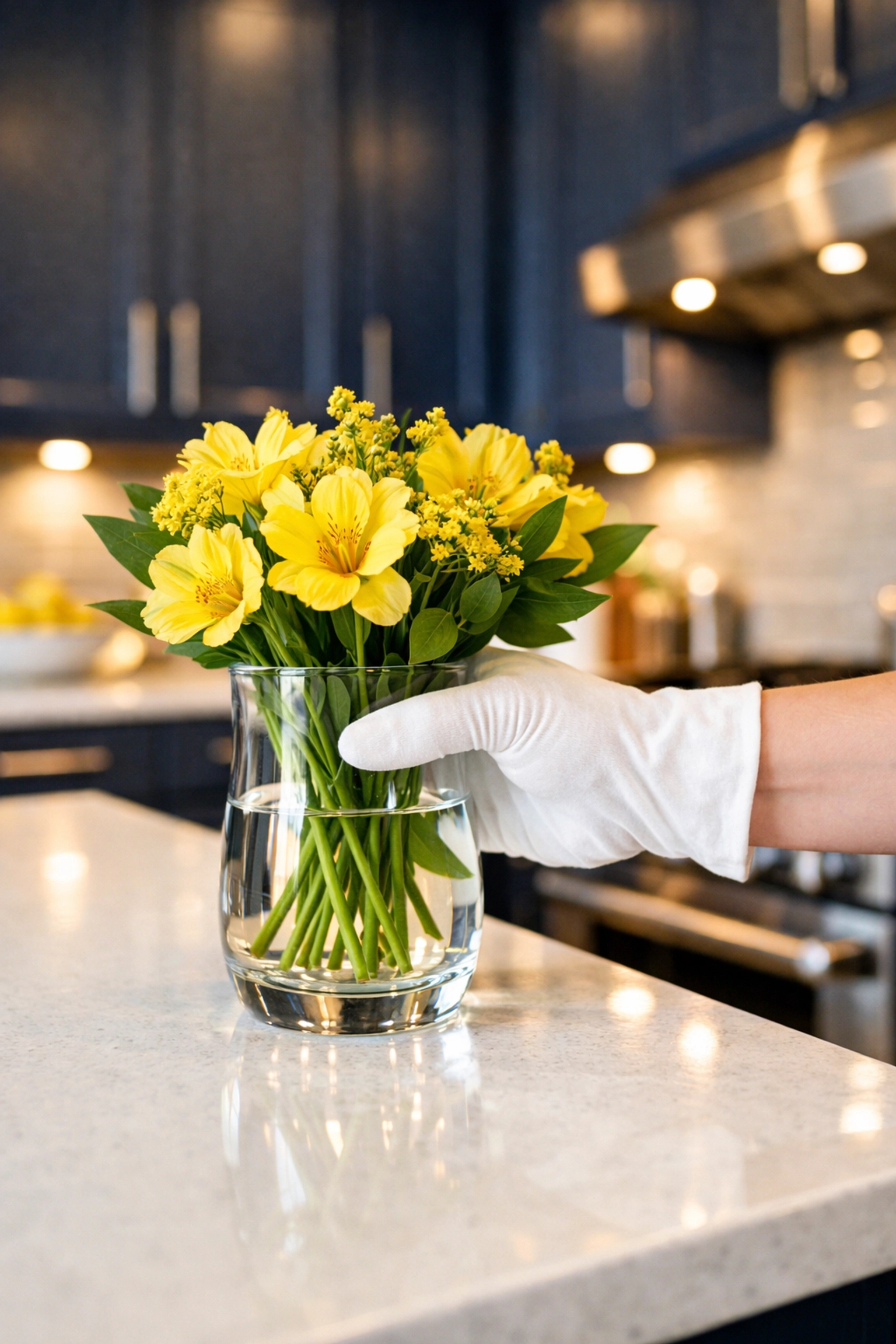 A guest-ready kitchen featuring a ninja-level finish after professional house cleaning in Ashby.