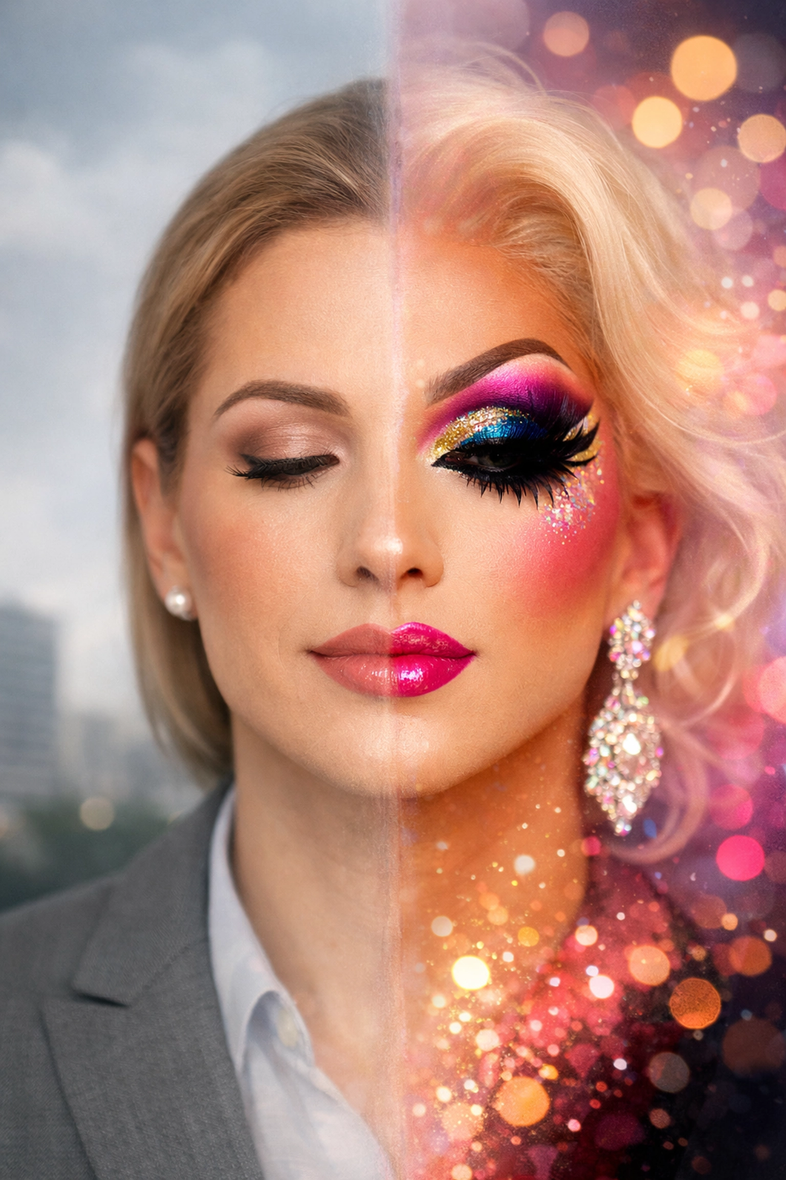 Drag queen identity split between corporate professional and stage performer