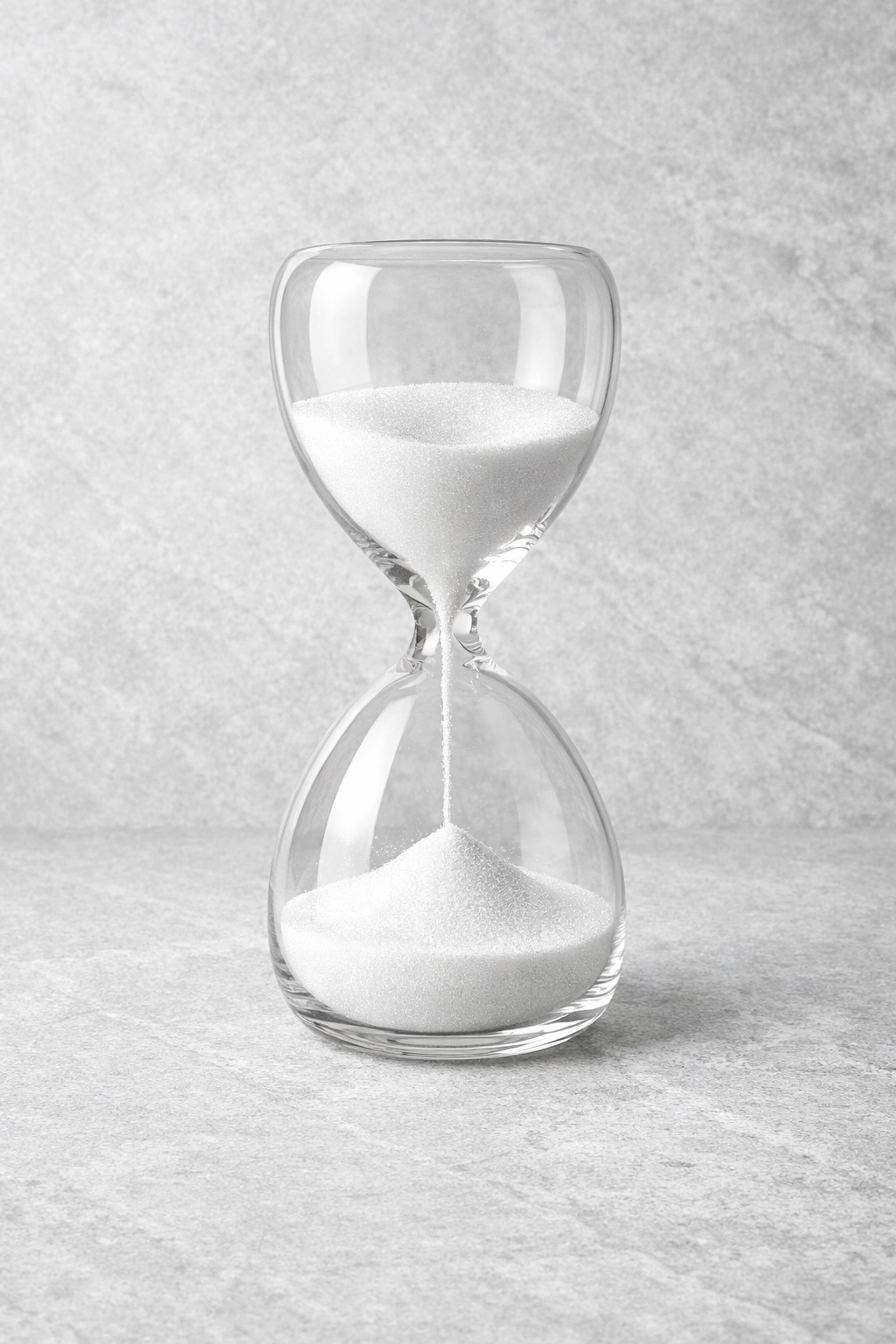 An hourglass illustrating fast website loading times and optimal SEO performance for local sites.