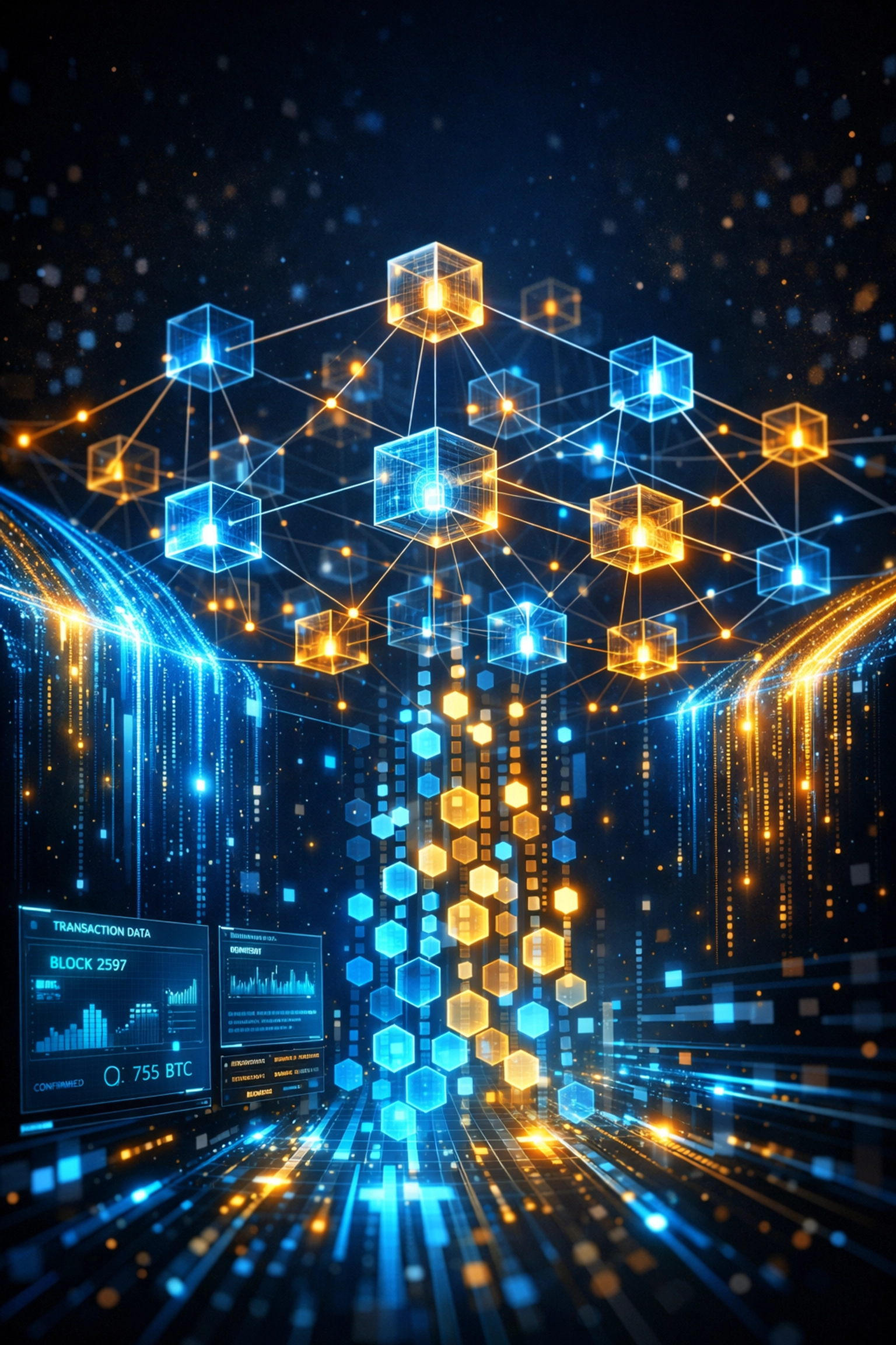 LareBlocks transparent blockchain network showing real-time transaction data and verifiable payments