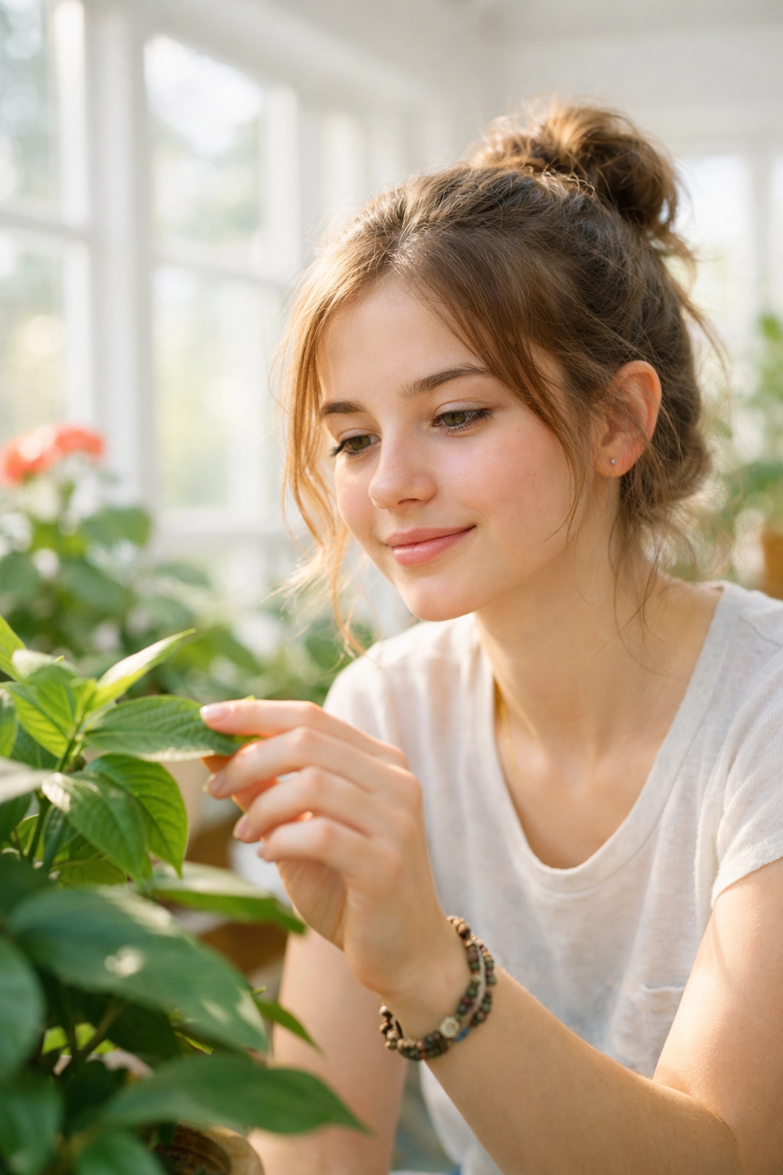 Teen girl exploring self-discovery and growth in a therapeutic group home for teens.