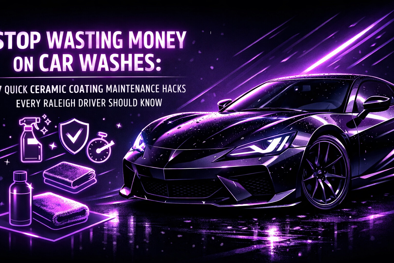 [HERO] Stop Wasting Money on Car Washes: 7 Quick Ceramic Coating Maintenance Hacks Every Raleigh Driver Should Know