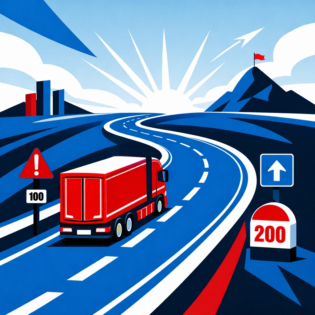 HGV truck on highway representing the road haulage transport manager career journey