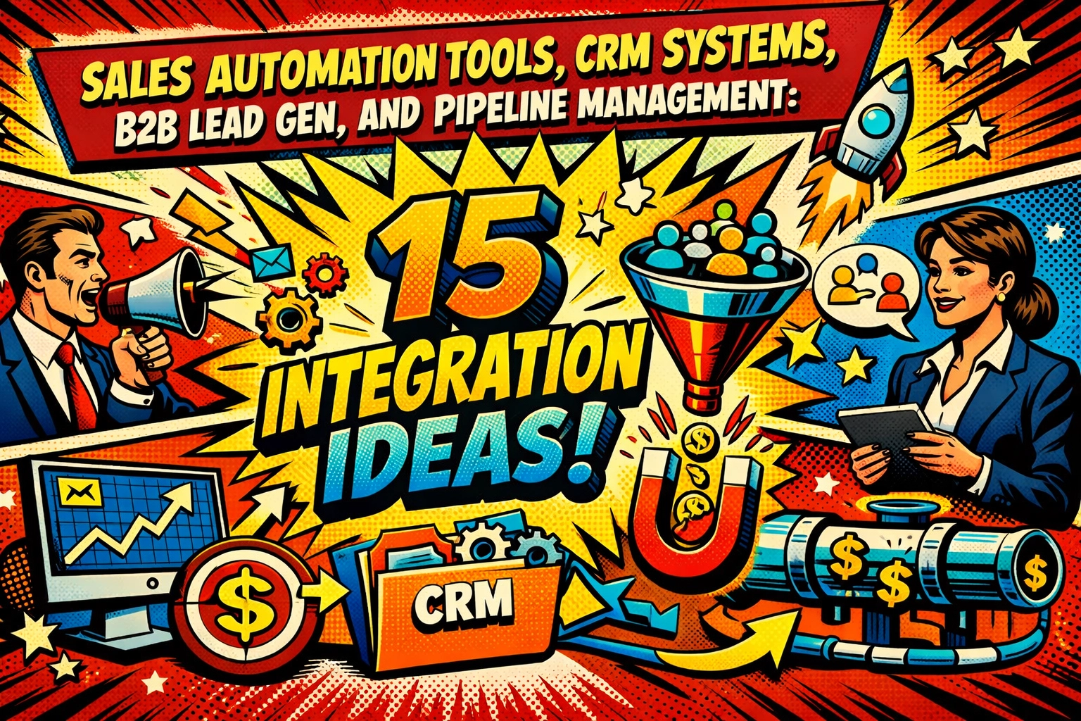 [HERO] Sales Automation Tools, CRM Systems, B2B Lead Gen, and Pipeline Management: 15 Integration Ideas