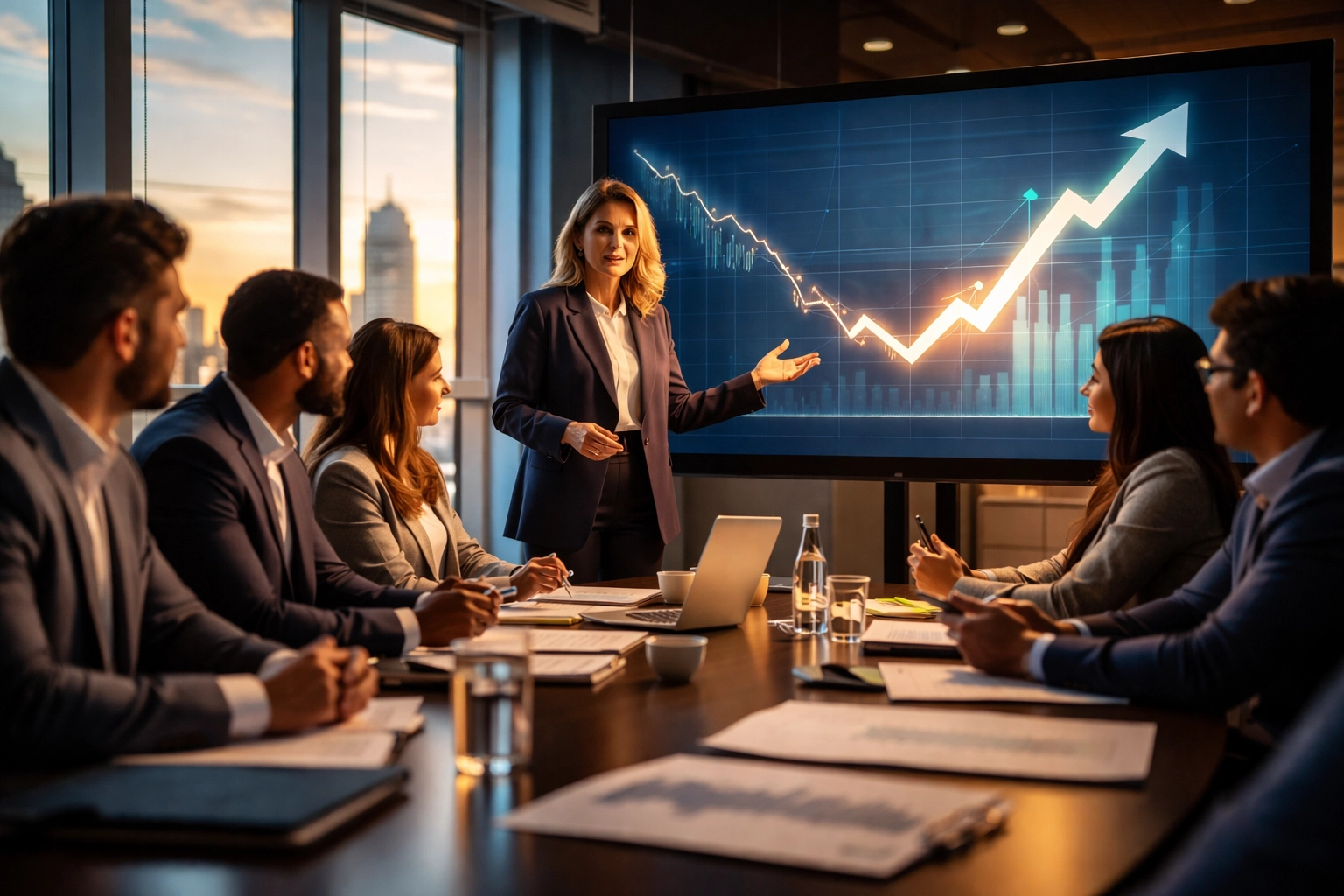 Startup founders and venture capitalists negotiate financing strategies in a modern boardroom, highlighting innovation funding challenges in 2026.