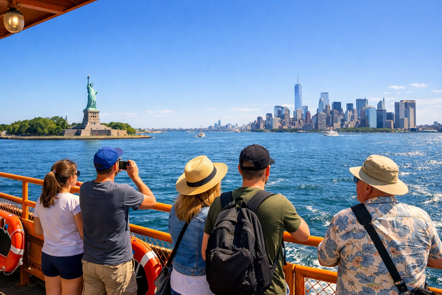 Staten Island Ferry with Statue of Liberty views - free NYC attraction