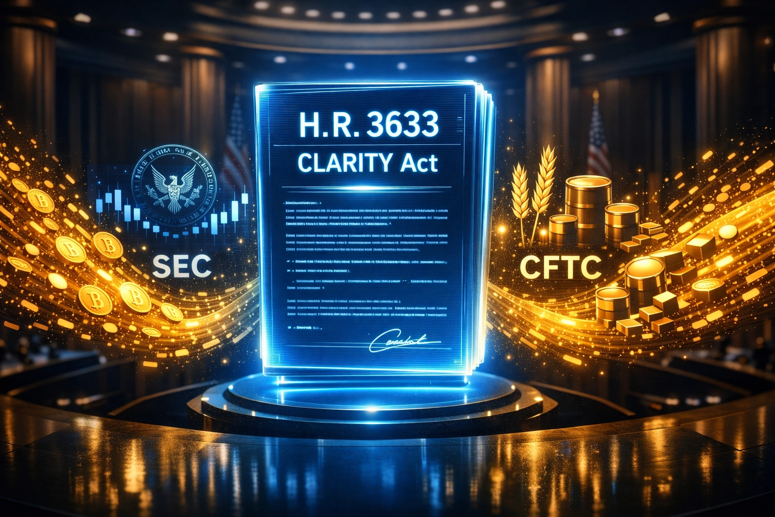 CLARITY Act H.R. 3633 regulatory framework dividing SEC and CFTC oversight for crypto payments