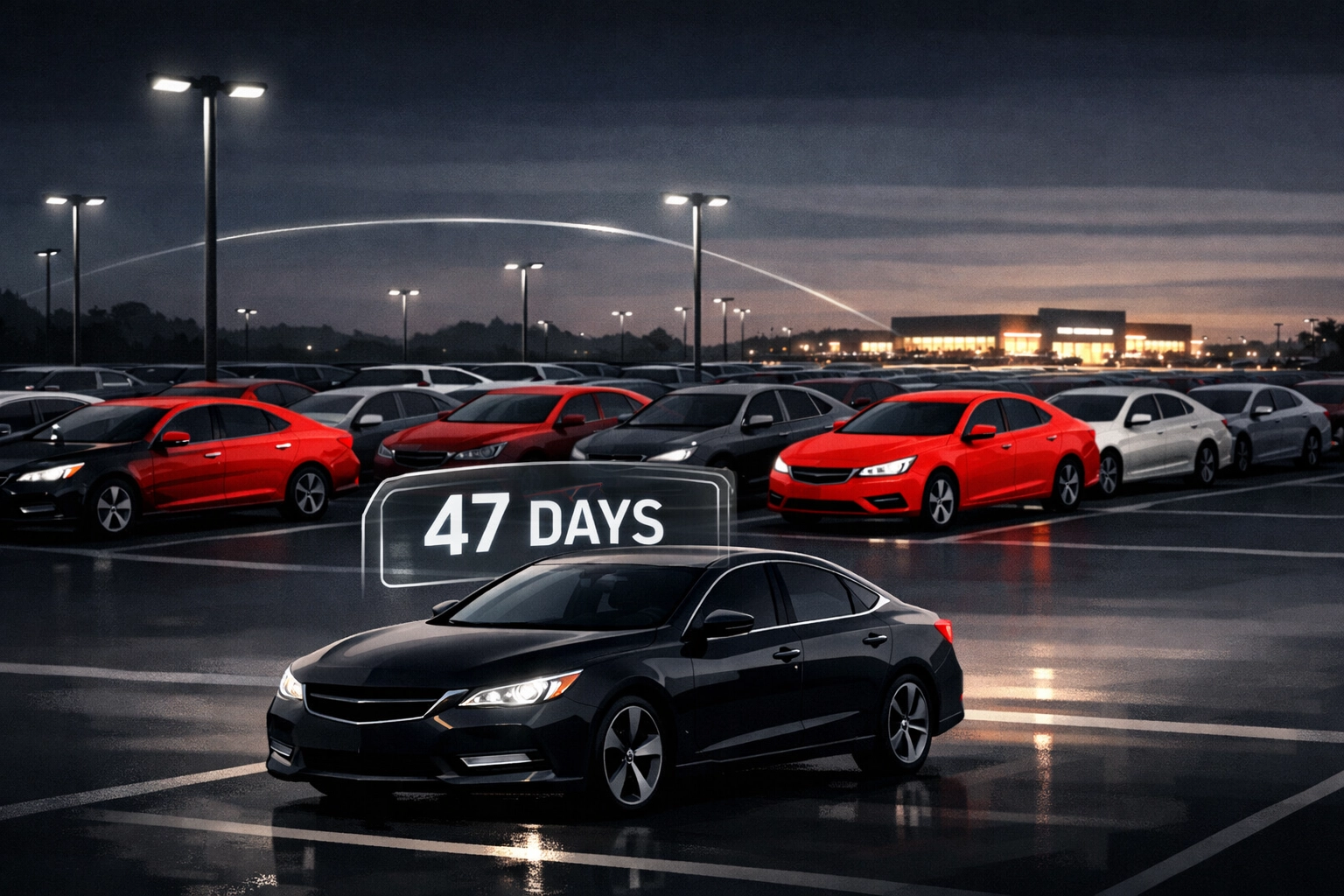Dealership lot showing recall vehicle delayed 47 days with isolated dealers unable to collaborate