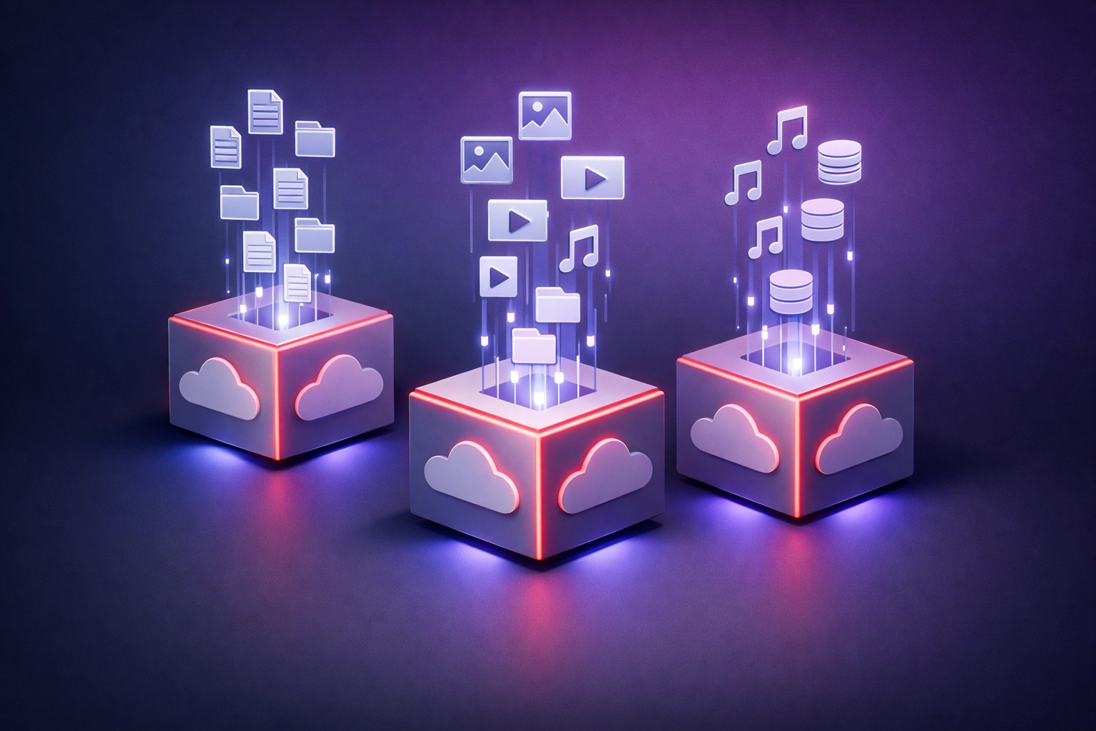 Cloud backup system automatically organizing and protecting business files