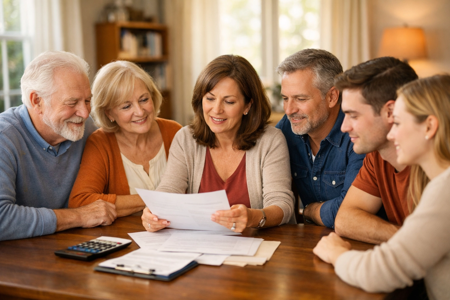 Utah family discussing advance healthcare directives and medical power of attorney at home