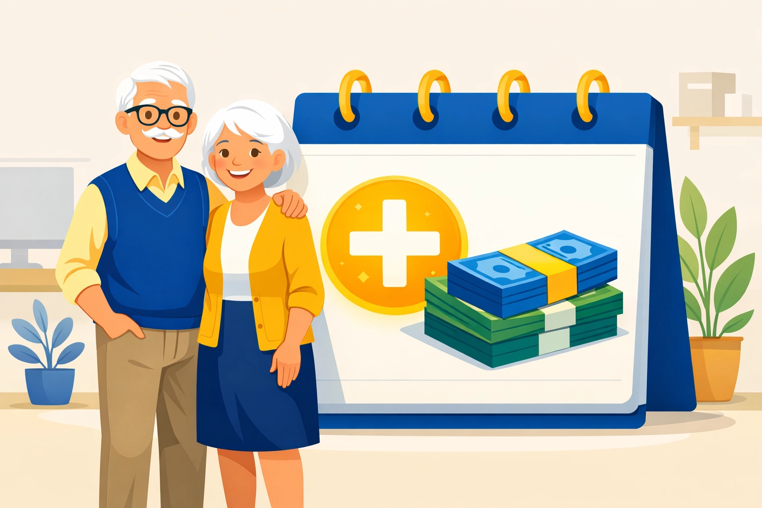 Senior couple benefiting from the 2026 bonus tax deduction for taxpayers aged 65 and older.