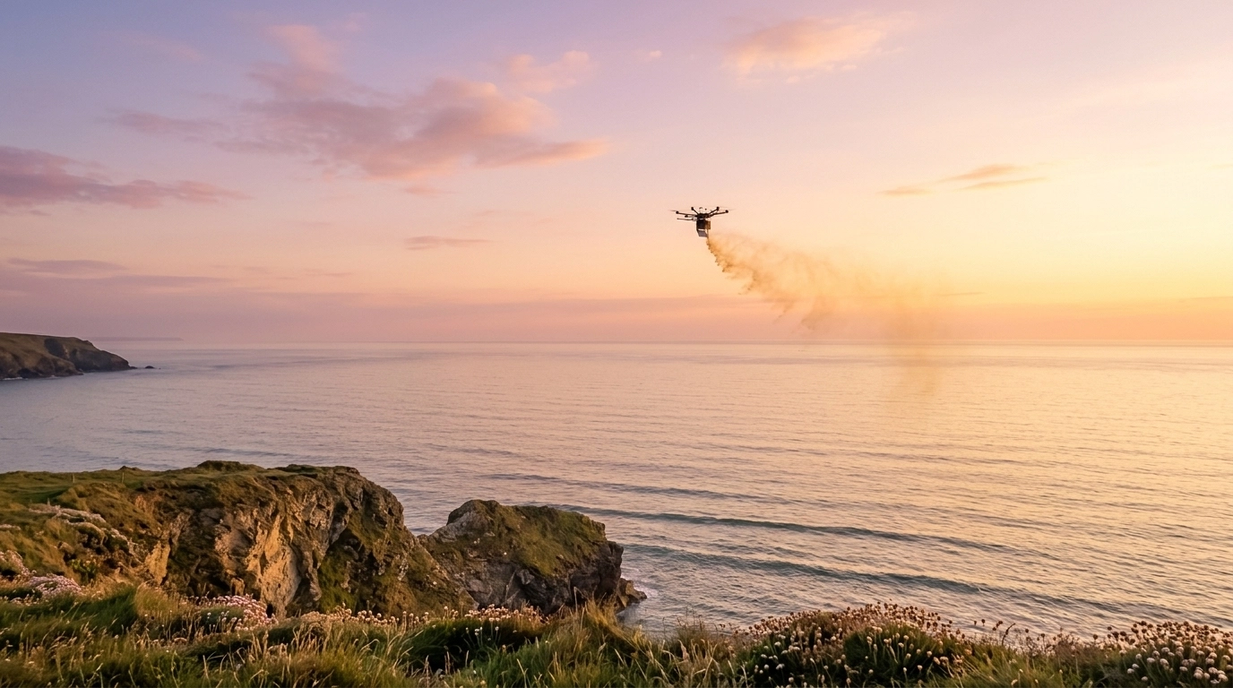 Peaceful Aerial Farewell