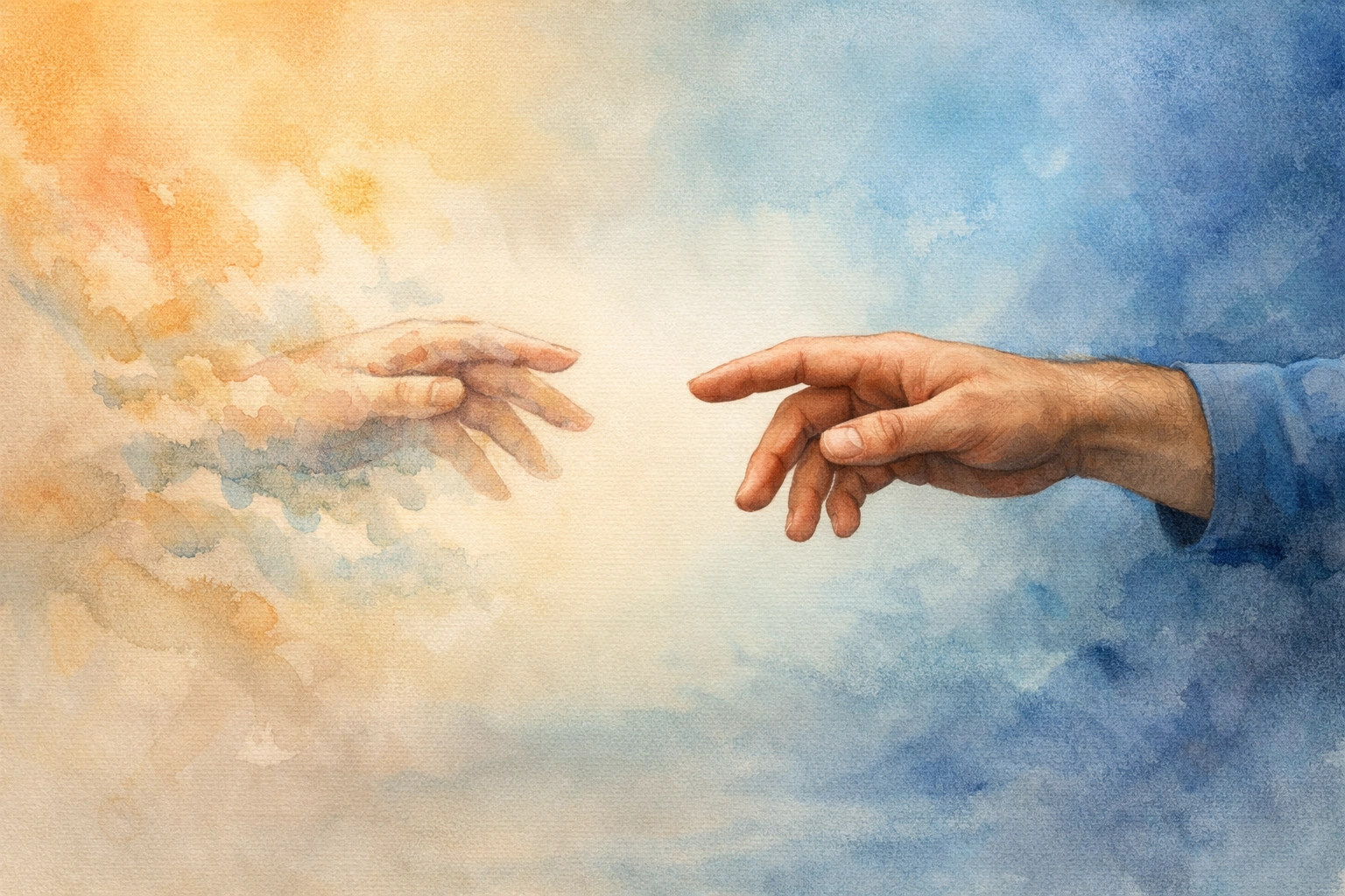 Two men's hands reaching across void symbolizing gay grief and loss in queer literature