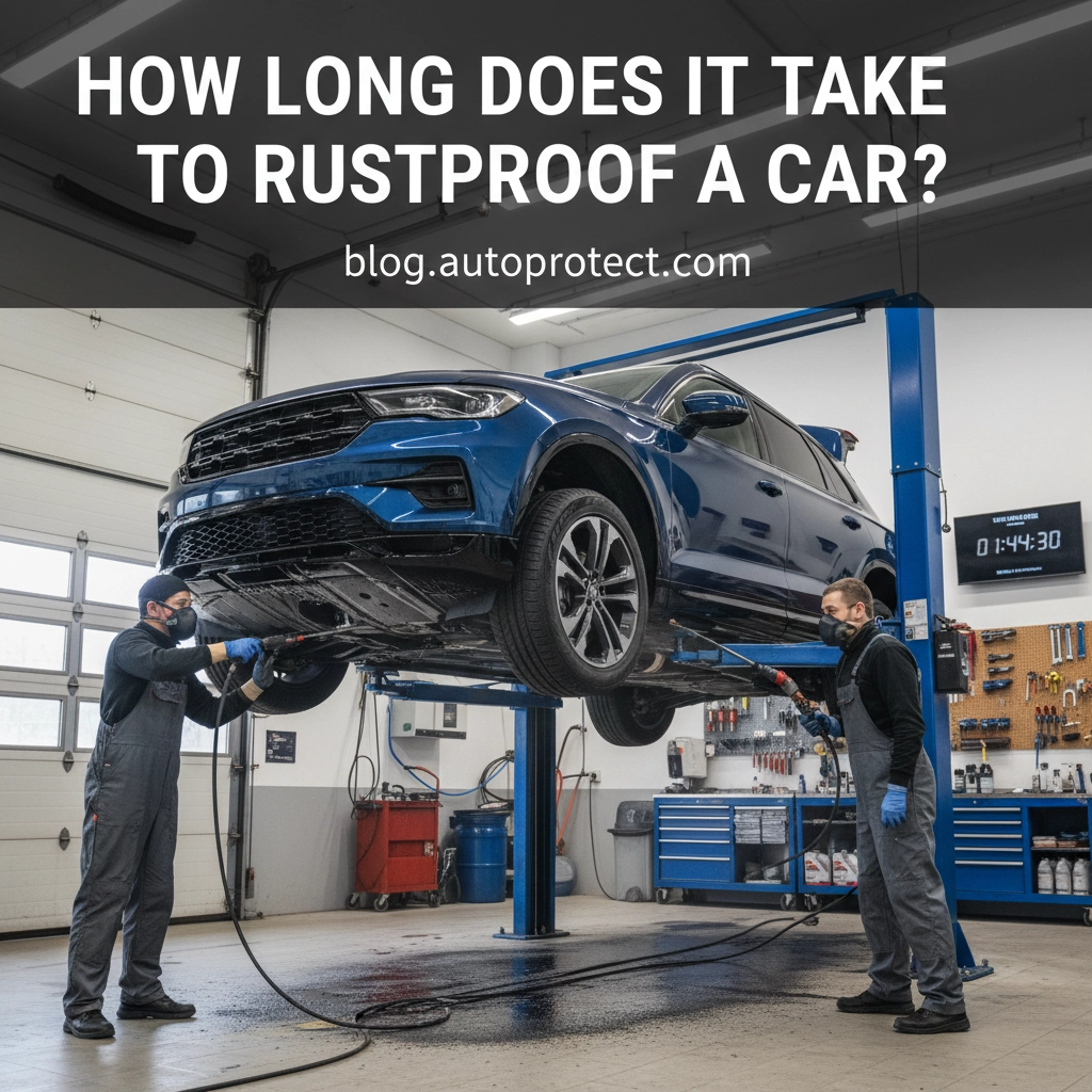 How long does it take to rustproof a car?