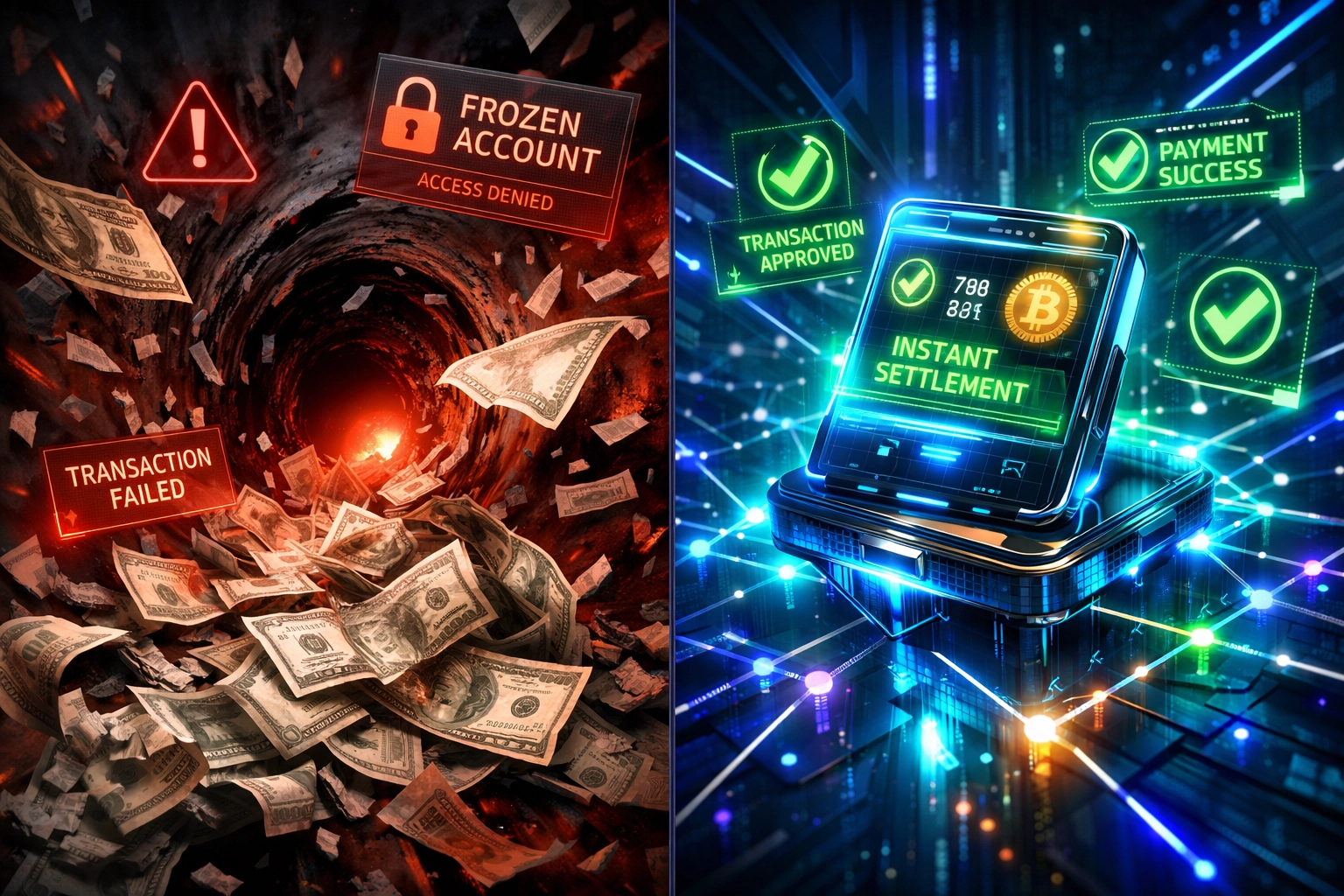 Traditional merchant accounts vs crypto self-custody payment processing comparison