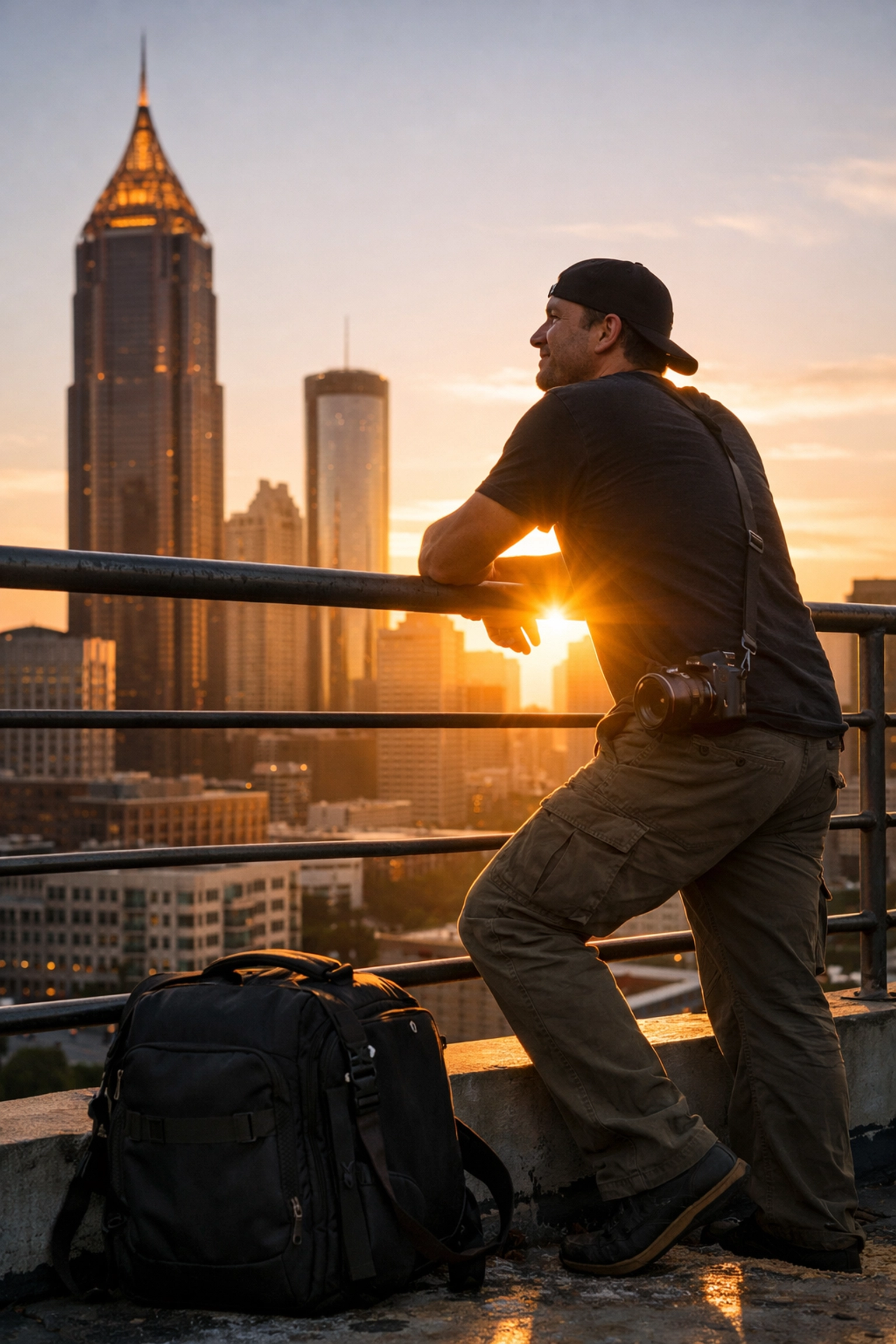 Atlanta professional photographer delivering optimized galleries at sunset, demonstrating a fast photography workflow.