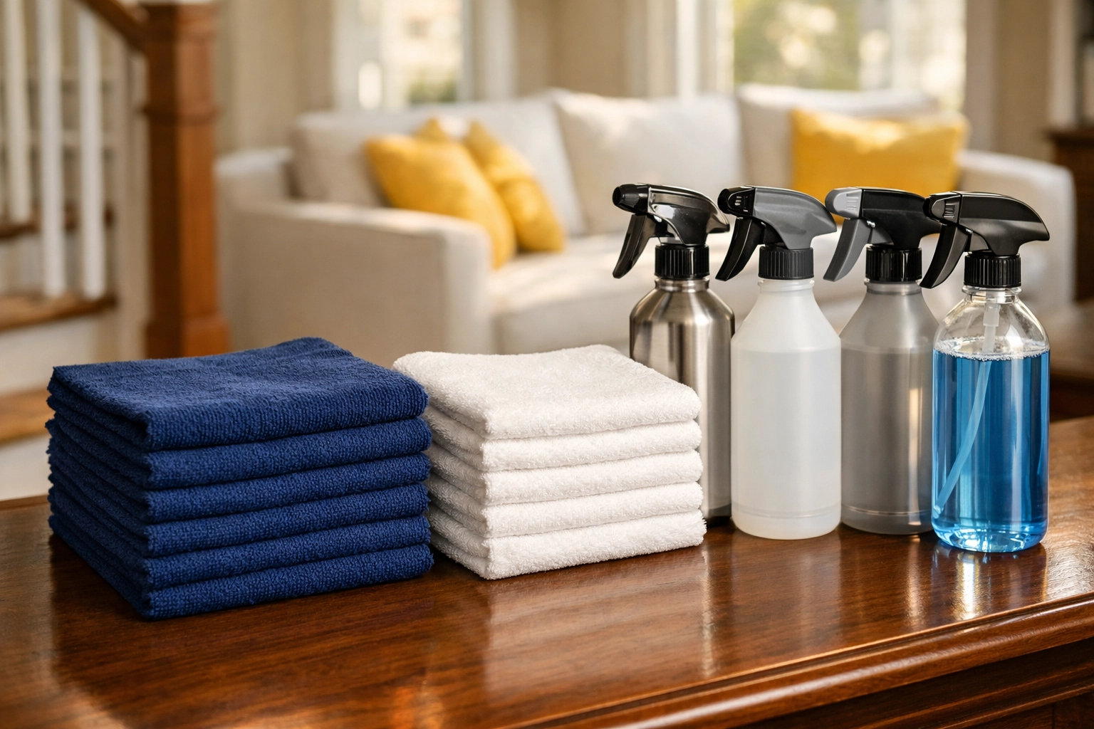 Professional-grade supplies used for thorough deep cleaning in Westborough and the MetroWest South area.