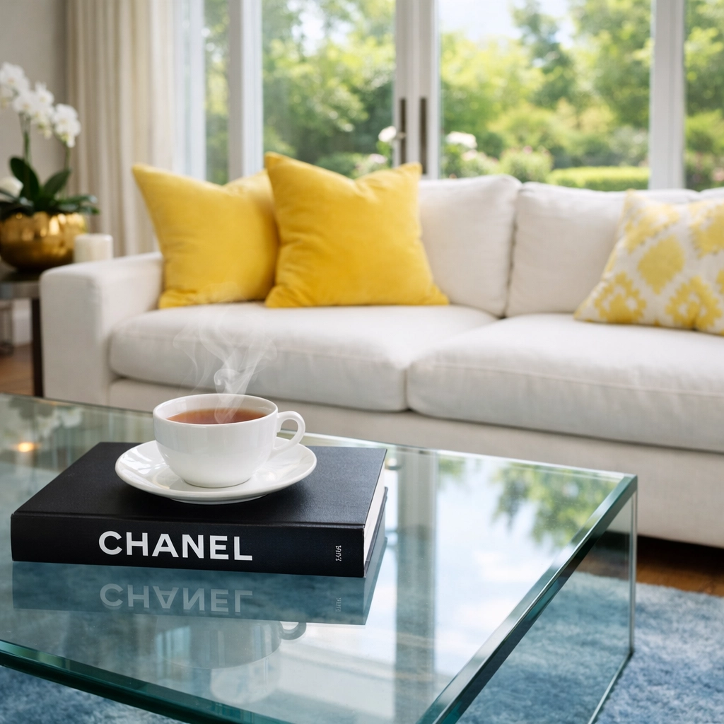 Spotless minimalist living room in Bedford after a thorough bi weekly house cleaning visit.