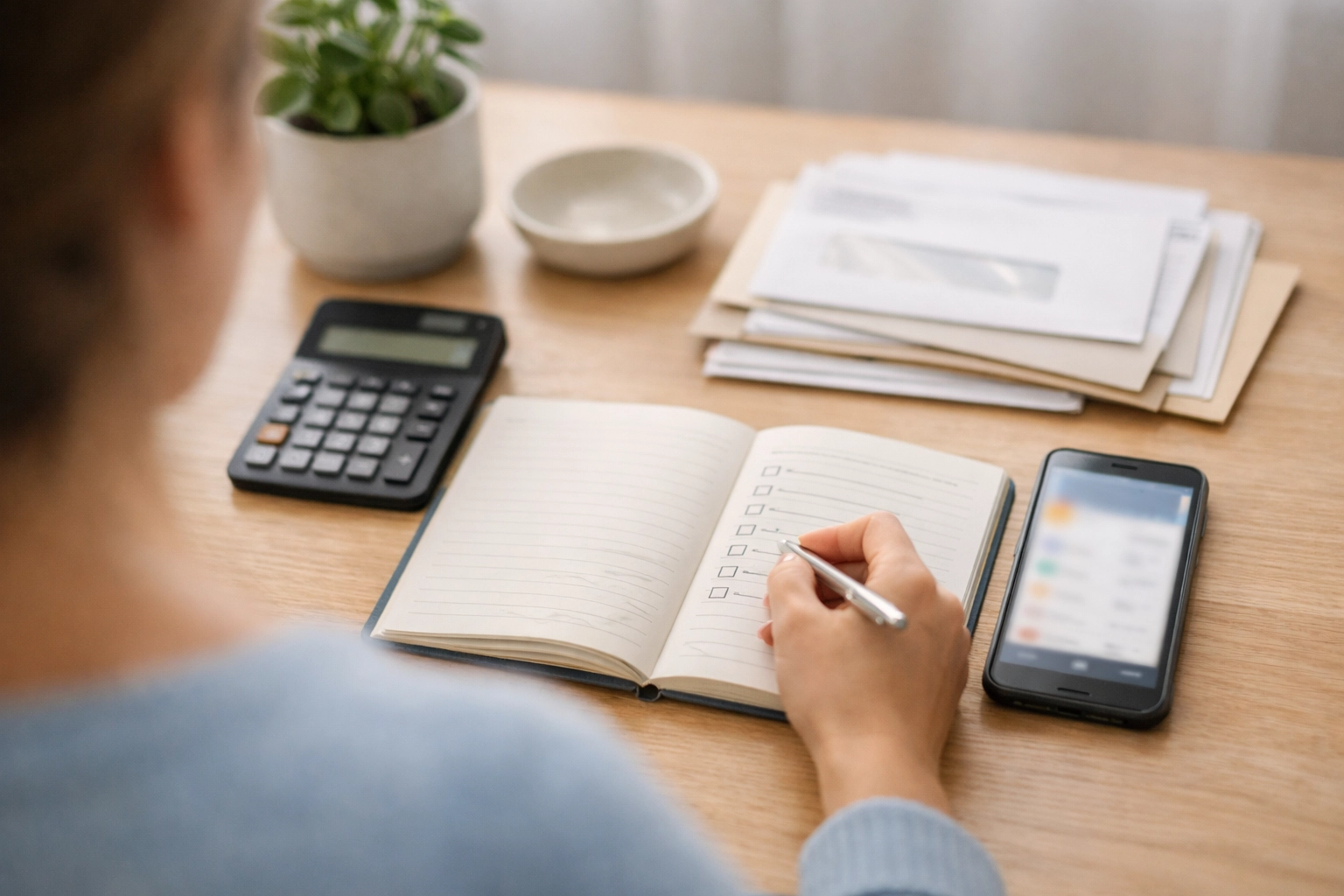 Homebuyer reviewing HOA fees and monthly costs for Bucks County 55+ communities