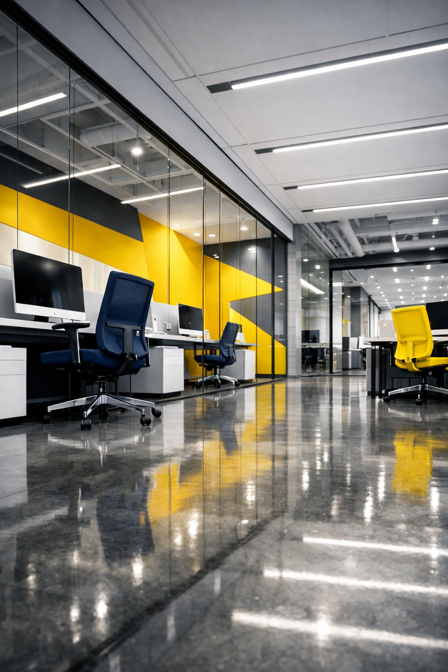 Modern Kendall Square office after a professional office cleaning Cambridge service.