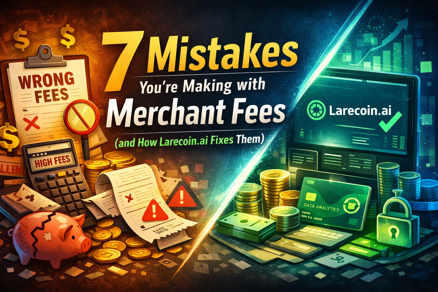 [HERO] 7 Mistakes You’re Making with Merchant Fees (and How Larecoin.ai Fixes Them)
