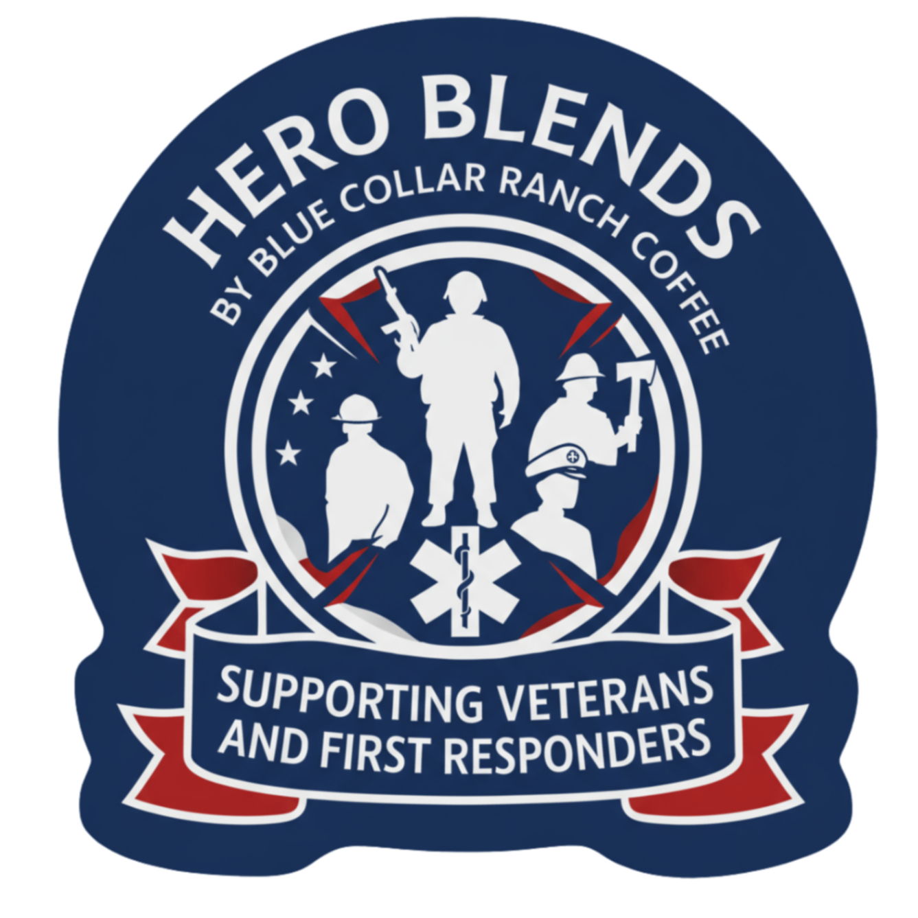 Hero Blends Badge Blue Collar Ranch Coffee