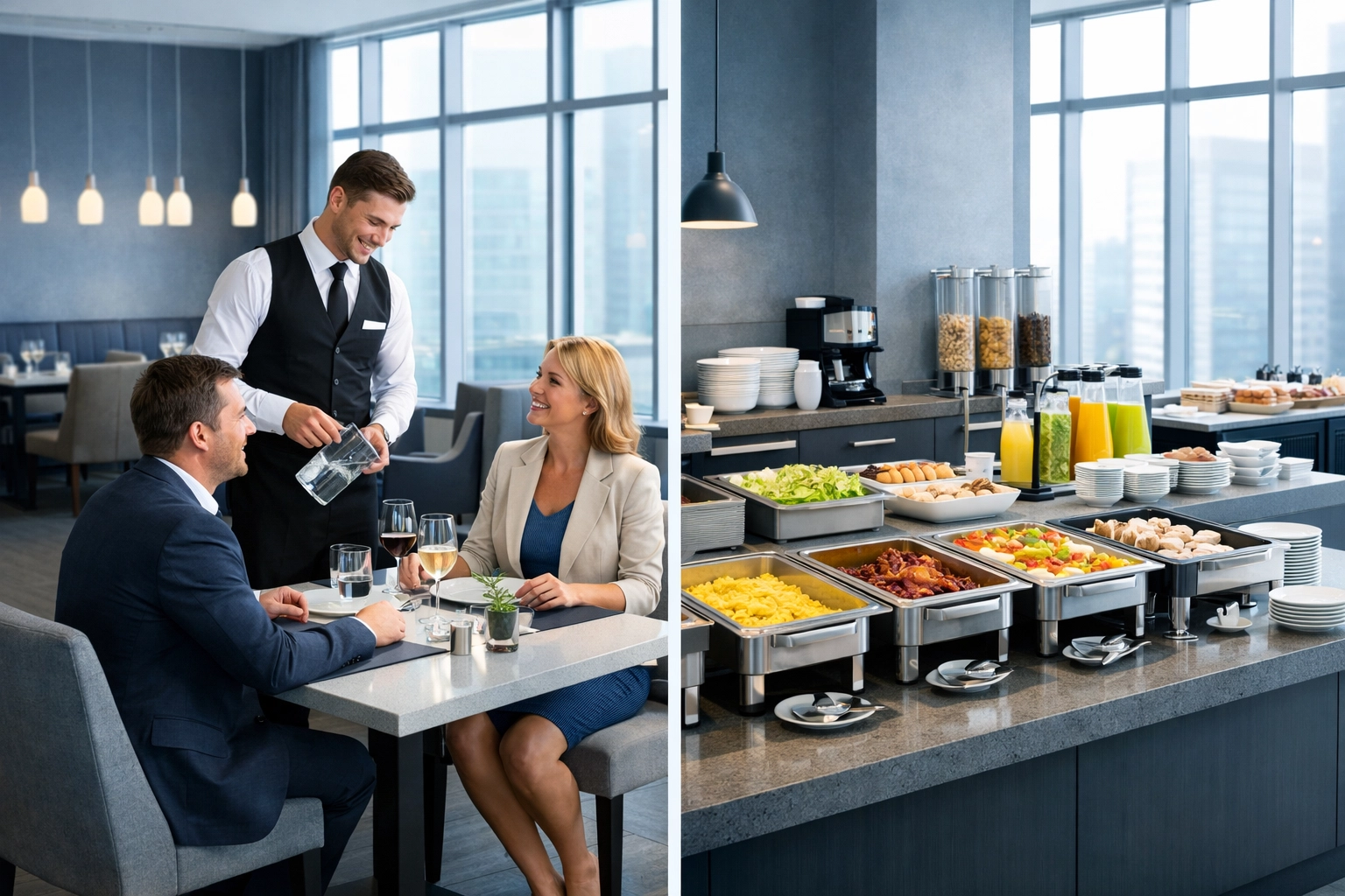 Hybrid sales funnel model showing self-service and high-touch customer service options side by side