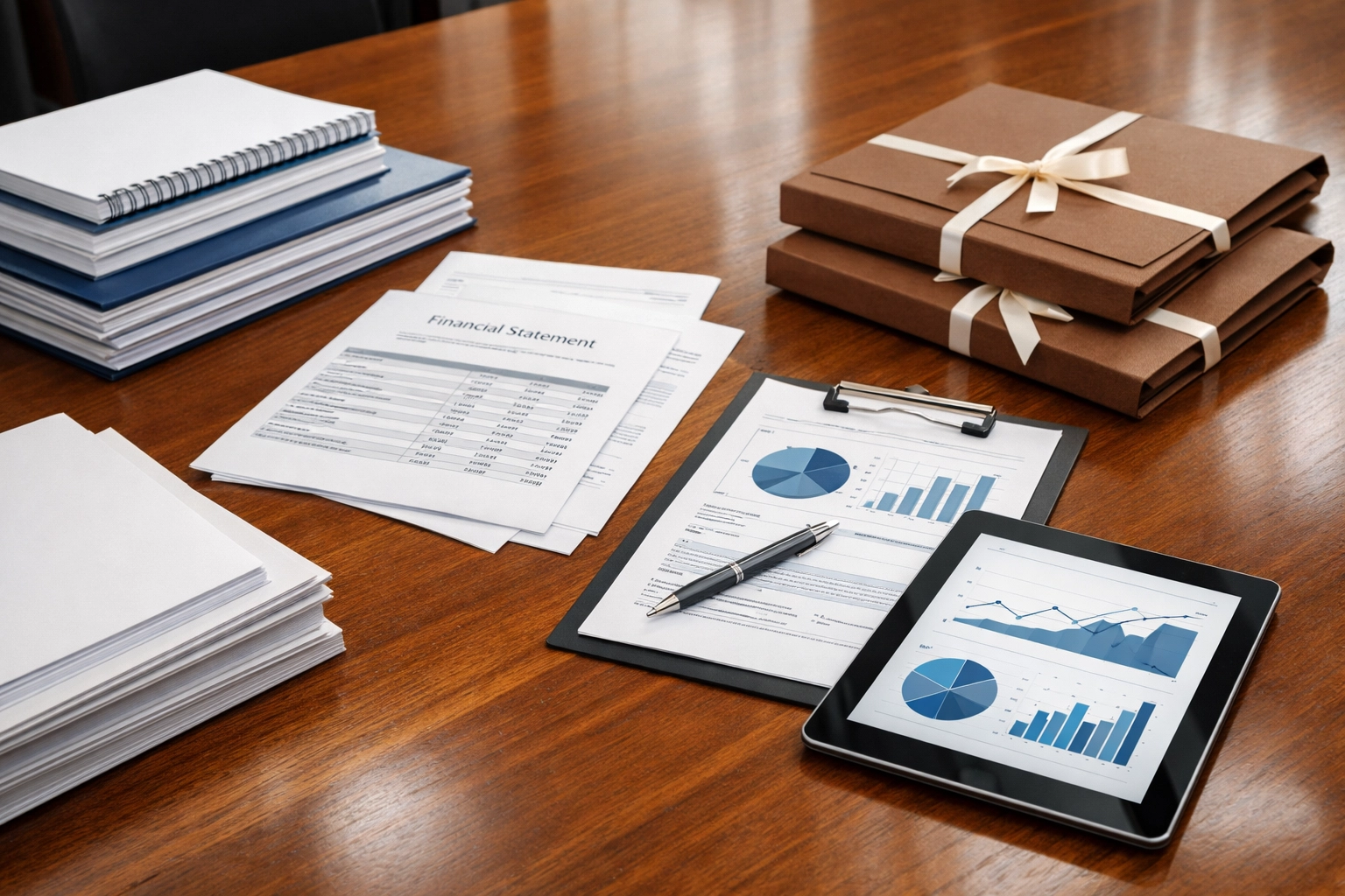 Institutional-grade investment documentation and financial reports for GCC private equity due diligence