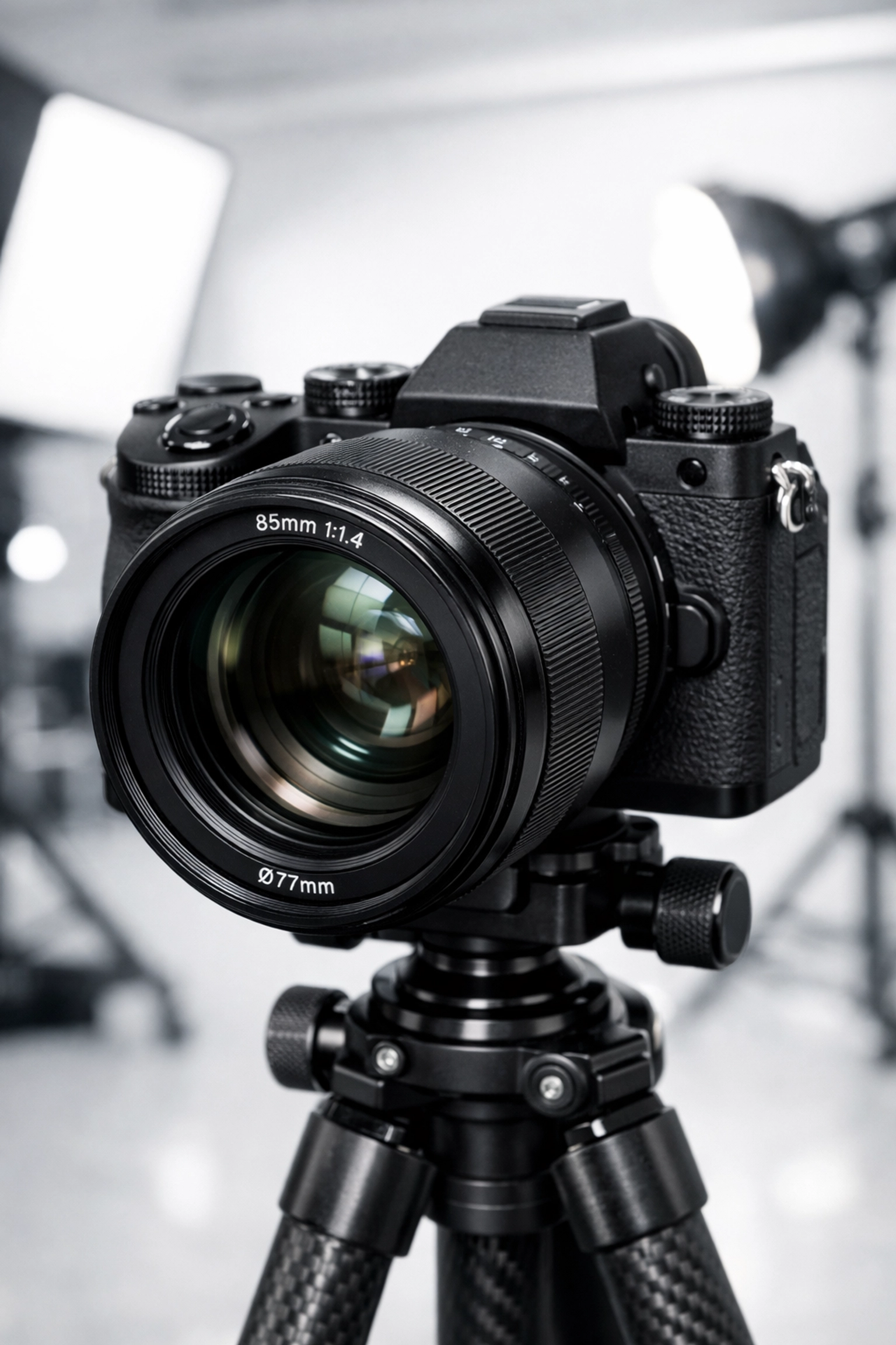 Professional commercial photography gear and studio lighting used for high-end product shoots in Miami.