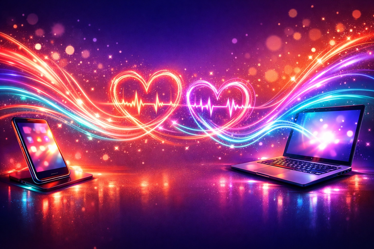 Synchronized long-distance sex toys connected by energy streams for remote intimate experiences