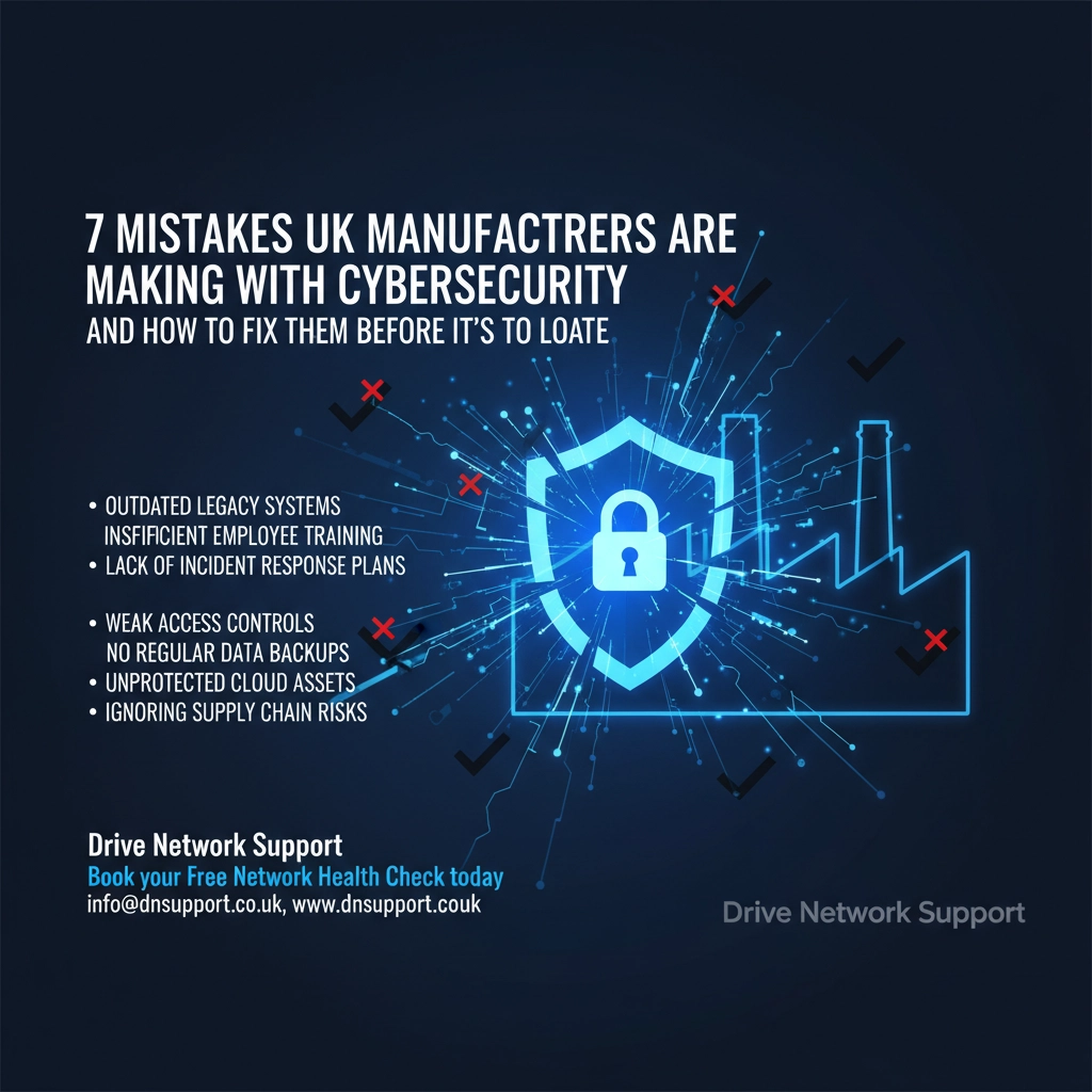 7 Mistakes UK Manufacturers Are Making with Cybersecurity (and How to Fix Them Before It&#39;s Too Late)