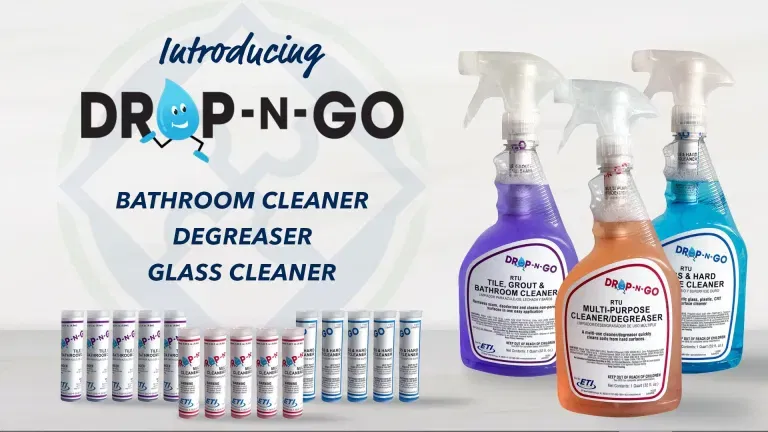 The Drop-N-Go Multi-Purpose Cleaner/Degreaser Kit showing its compact storage design