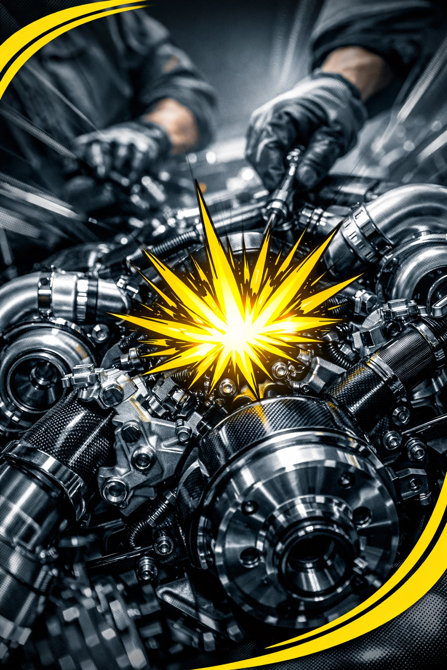 Futuristic engine reigniting with expert tuning, symbolizing amazon agency account management services