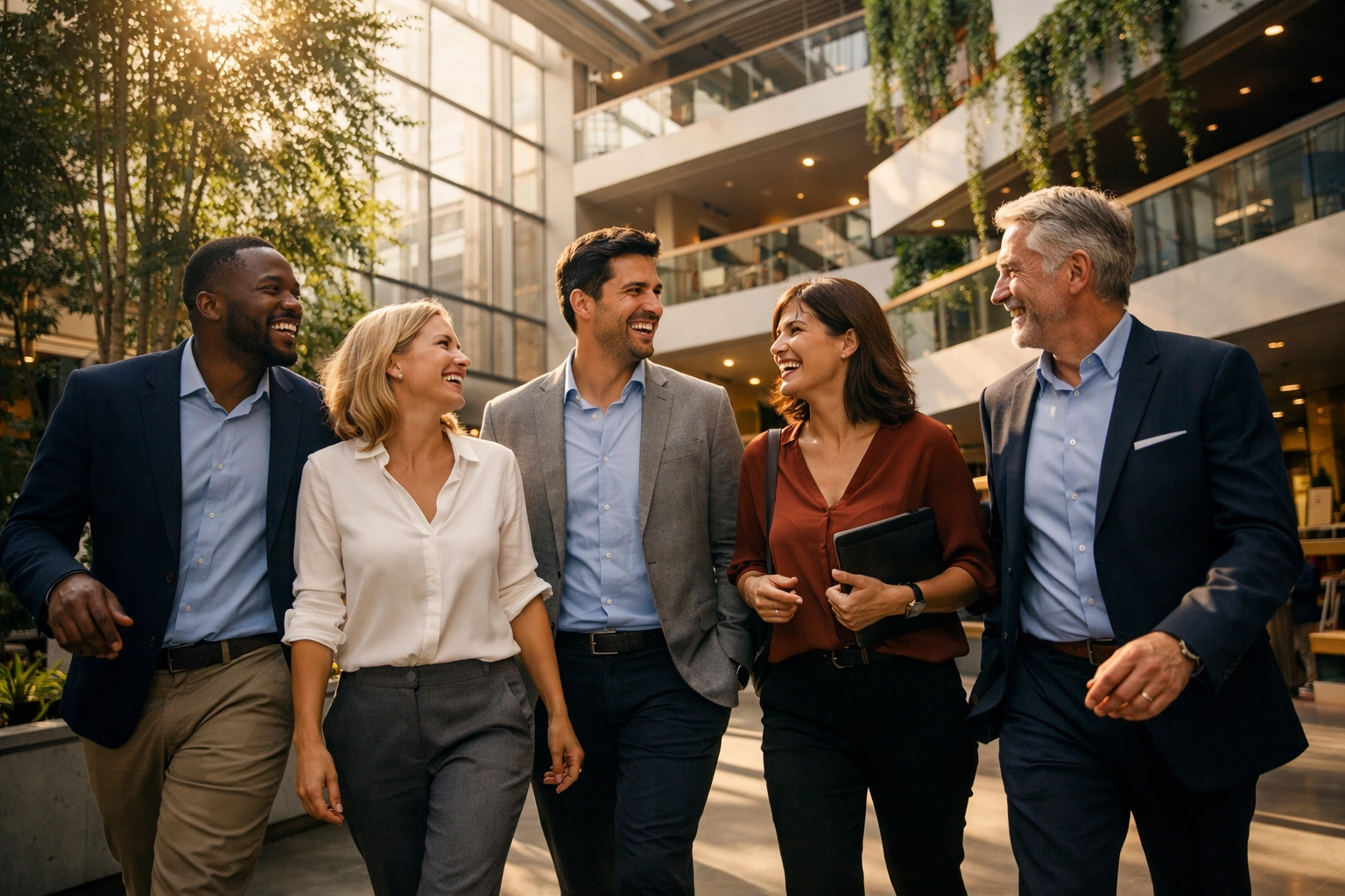 A diverse professional team driving business value with a ServiceNow Agentic AI implementation.