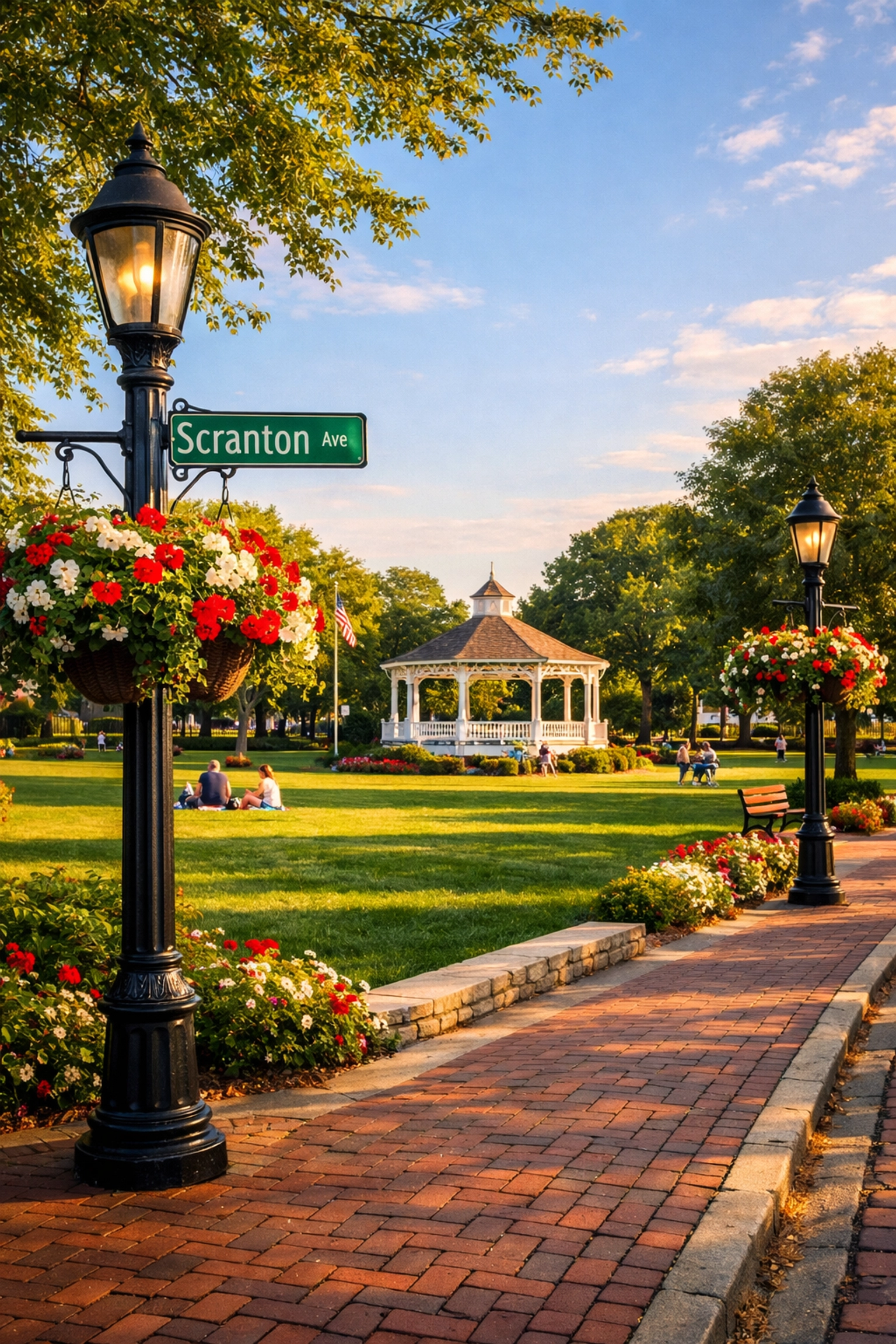 The Lake Bluff Village Green and gazebo, showcasing the community spirit and small-town charm of the North Shore.