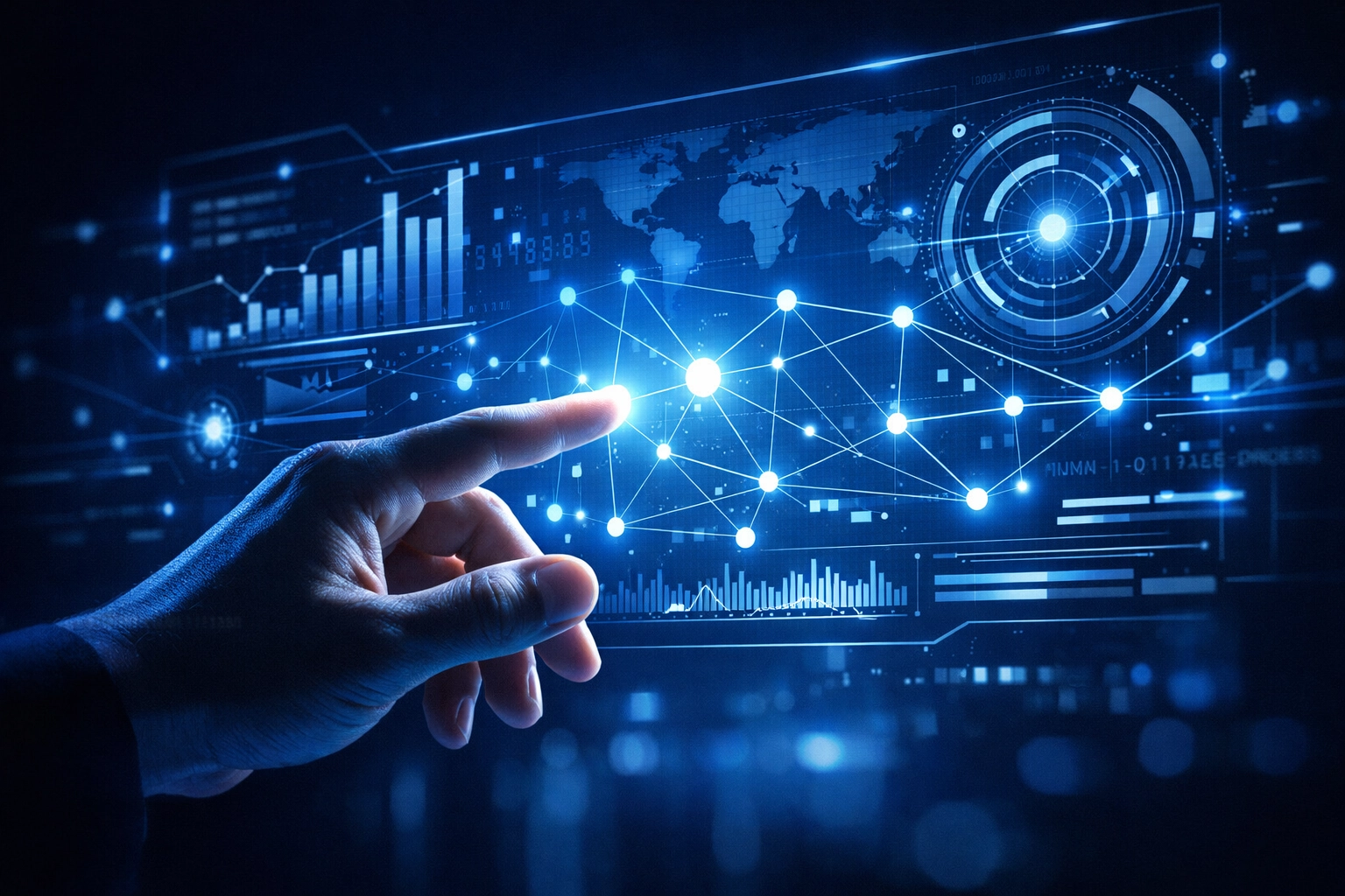 Human oversight of automated systems via a digital interface for operational visibility and control.