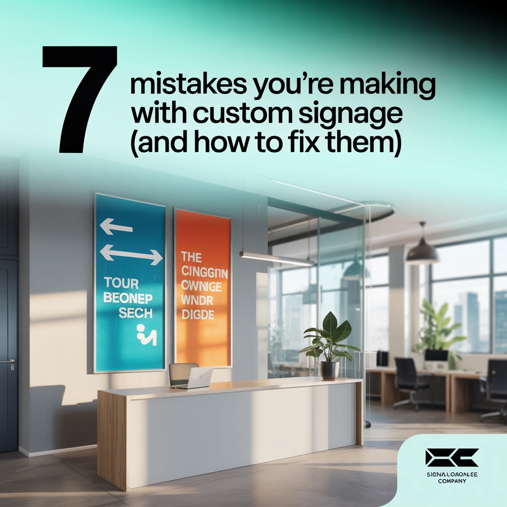 7 Mistakes You're Making with Custom Signage (and How to Fix Them)