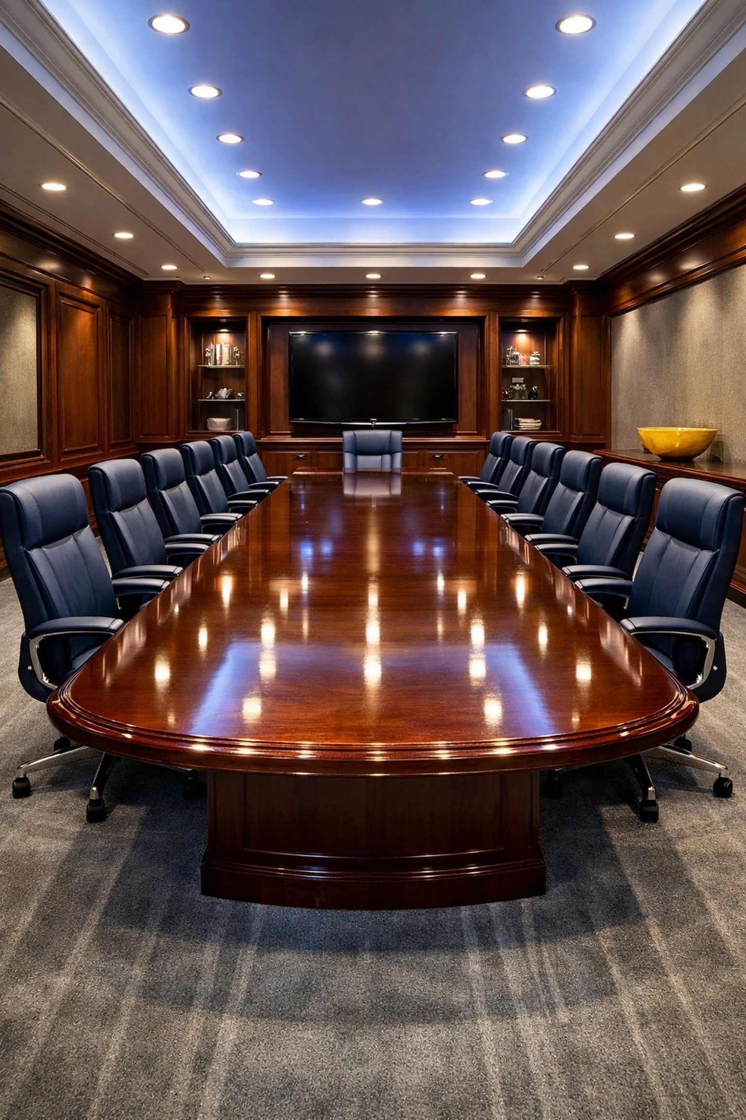 Polished boardroom featuring the high standards of Ninja-Level Office Cleaning in Worcester.