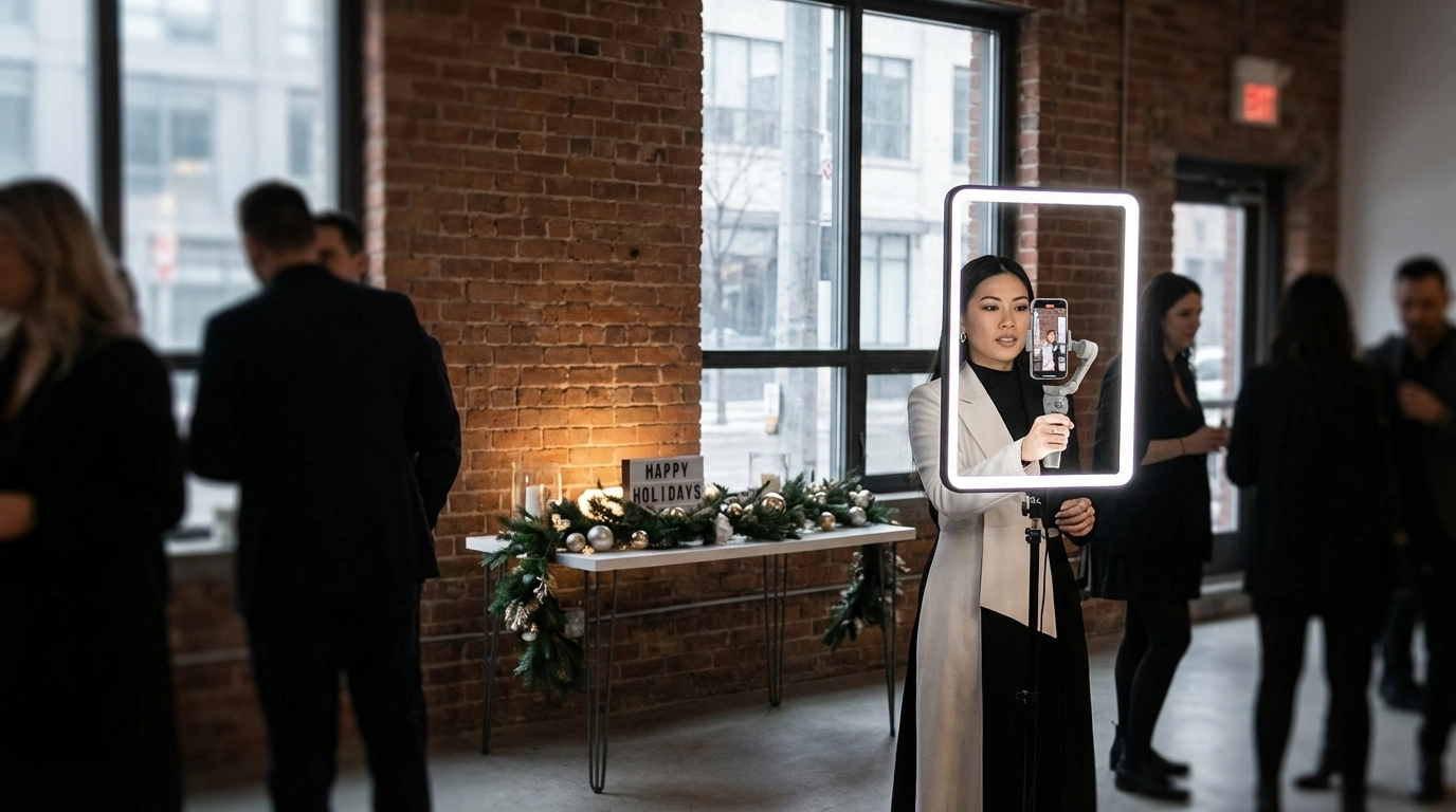 Influencer content capture at event