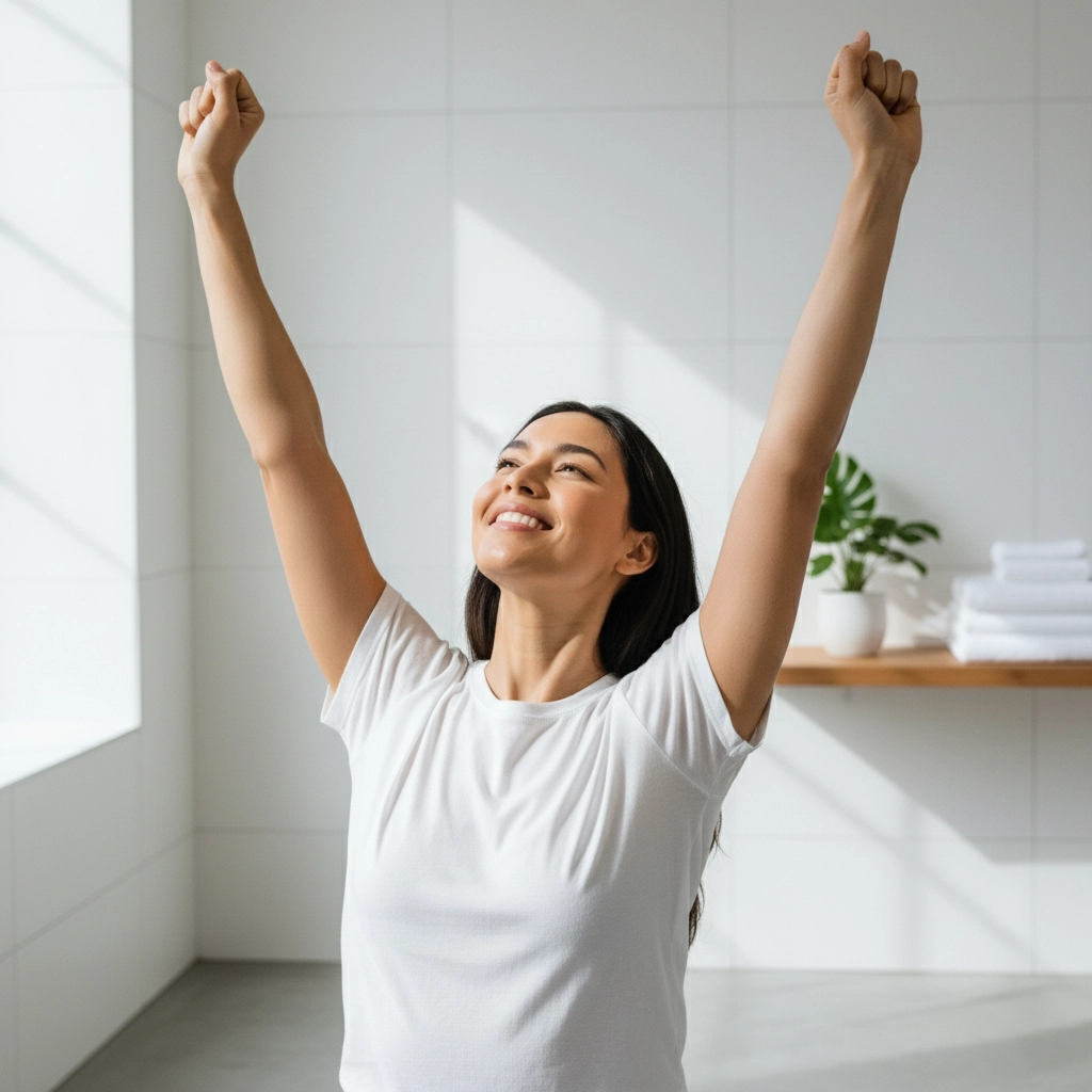 What ingredients should I - clean underarm bathroom scene