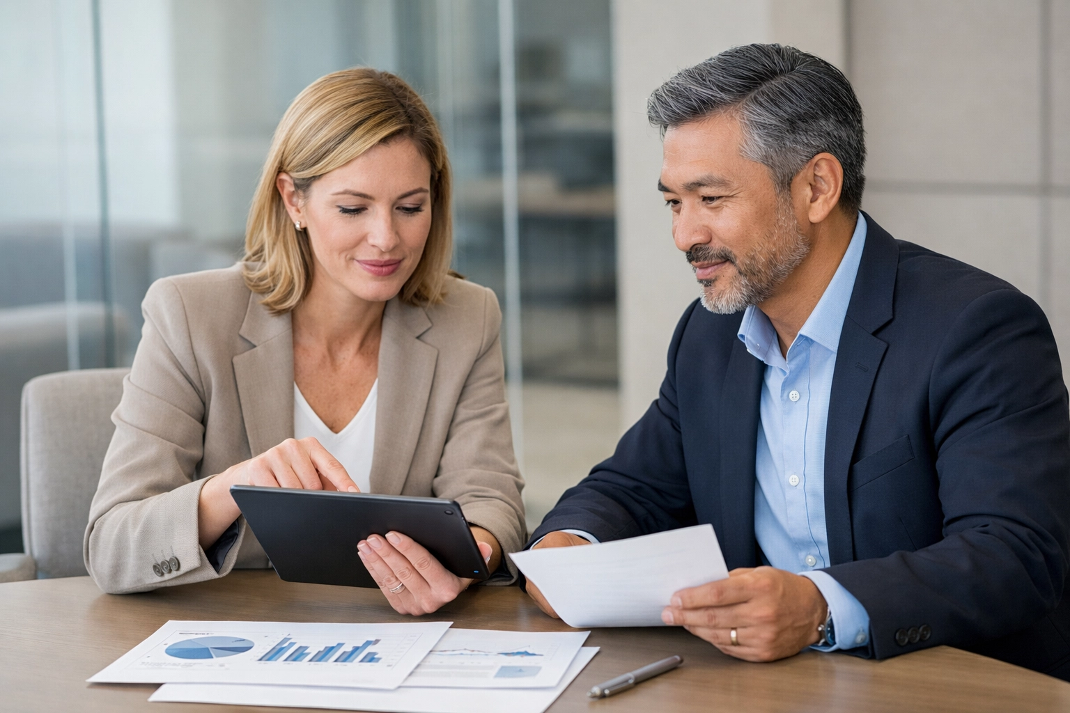 Consultants analyzing SDE and financial reports for a Mississippi business valuation.