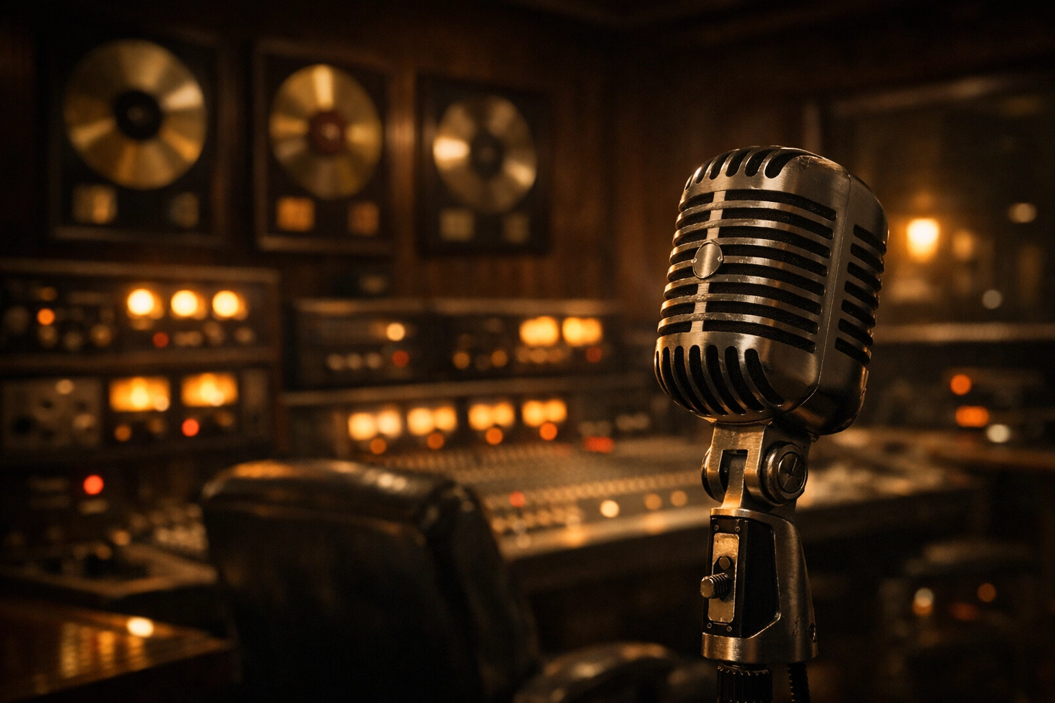 Professional recording studio setup symbolizing rock music production and documentary filmmaking process