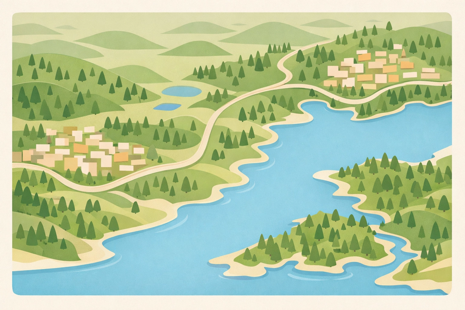 Map of Spokane County and Coeur d'Alene North Idaho real estate market area