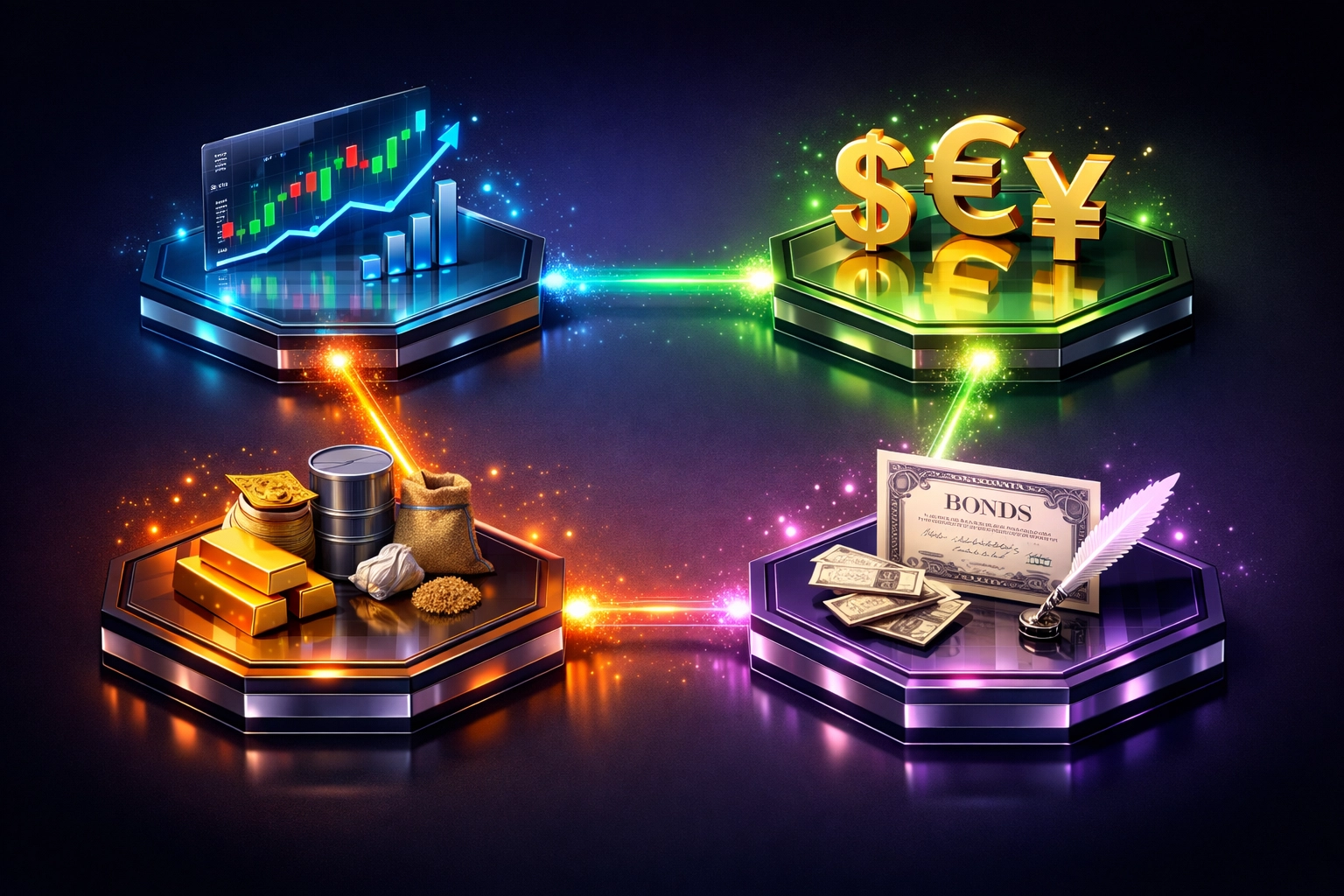 Multi-strategy hedge fund portfolio with diversified investment approaches across asset classes