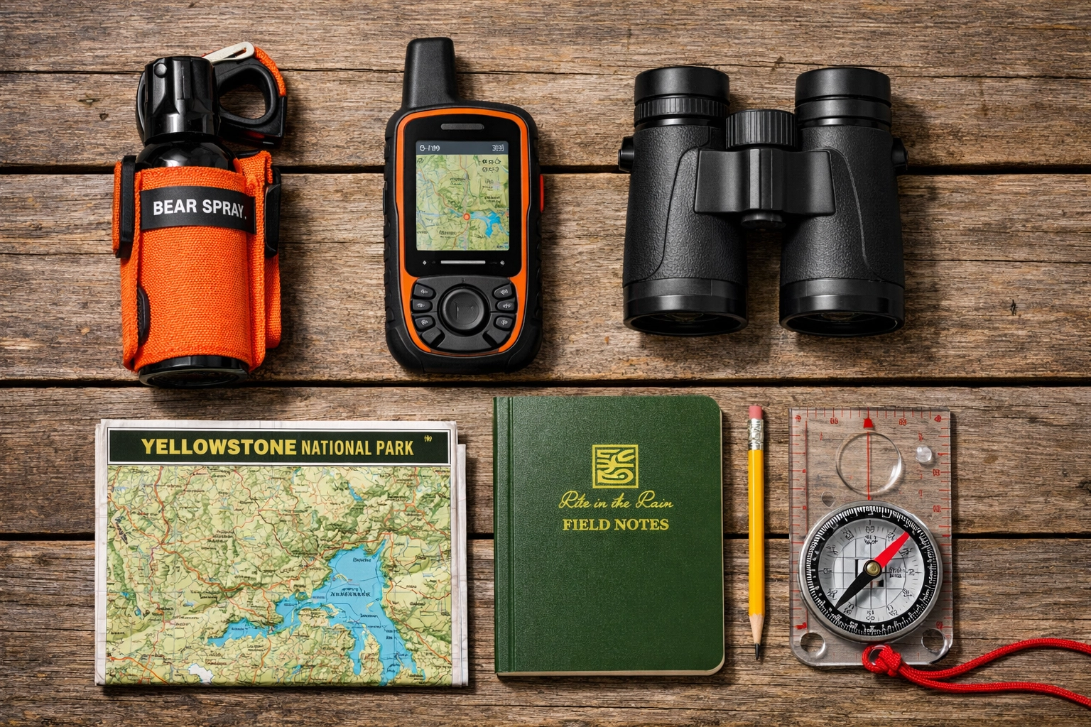 Student field research gear for Yellowstone citizen science trips, emphasizing safety and preparation.