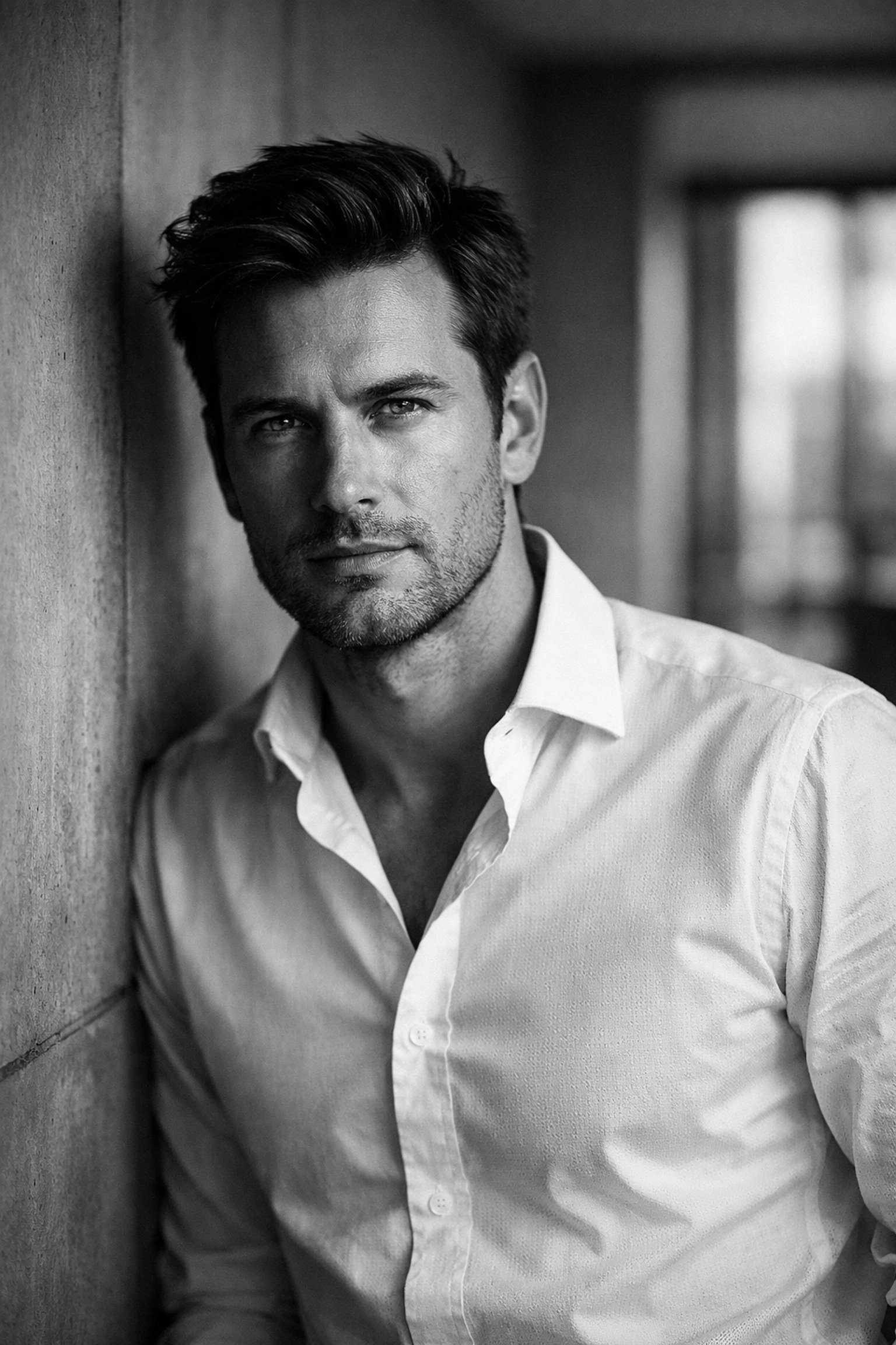 A confident Sydney professional man in a dress shirt following dating advice for men.