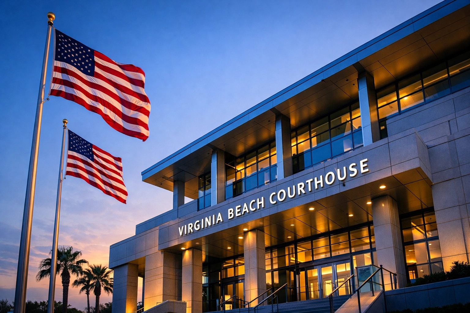 Virginia Beach courthouse exterior representing local DUI court system expertise