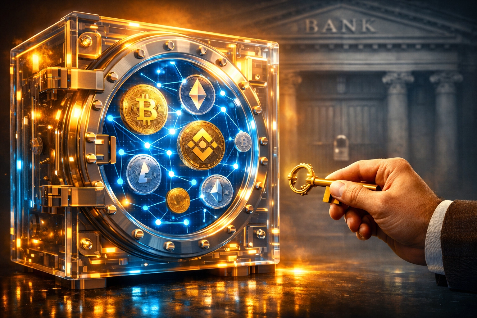 Self-custody merchant account with private key control and crypto payments security