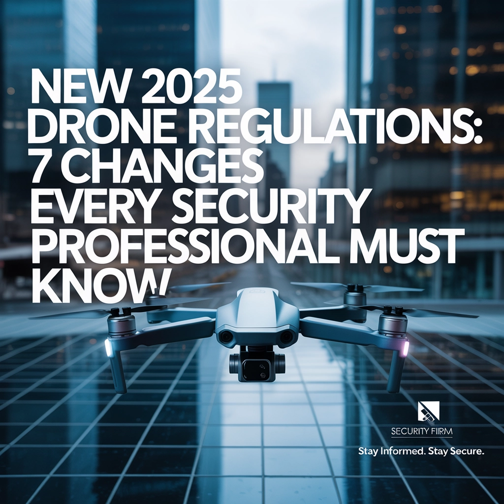 New 2025 Drone Regulations: 7 Changes Every Security Professional Must Know
